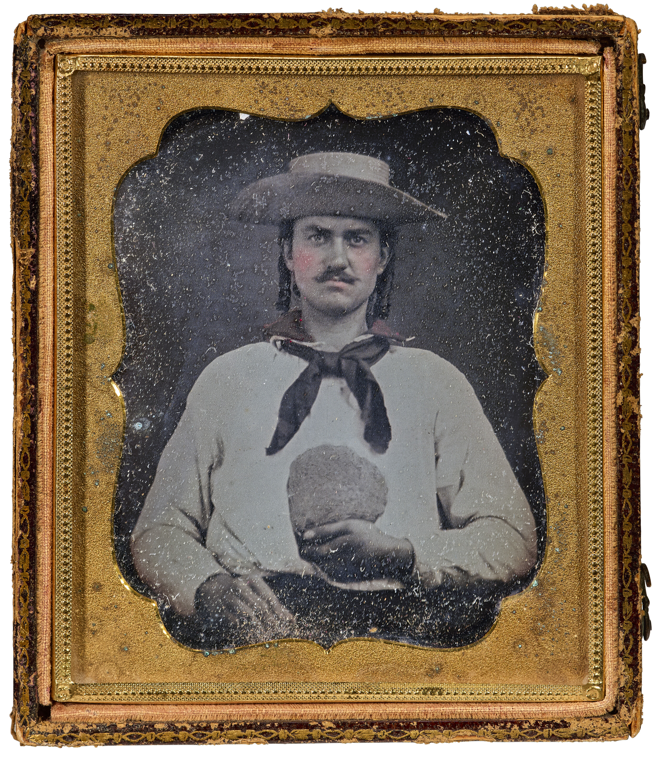 UNKNOWN PHOTOGRAPHER, James Warner Woolsey and the 8 Pound Gold