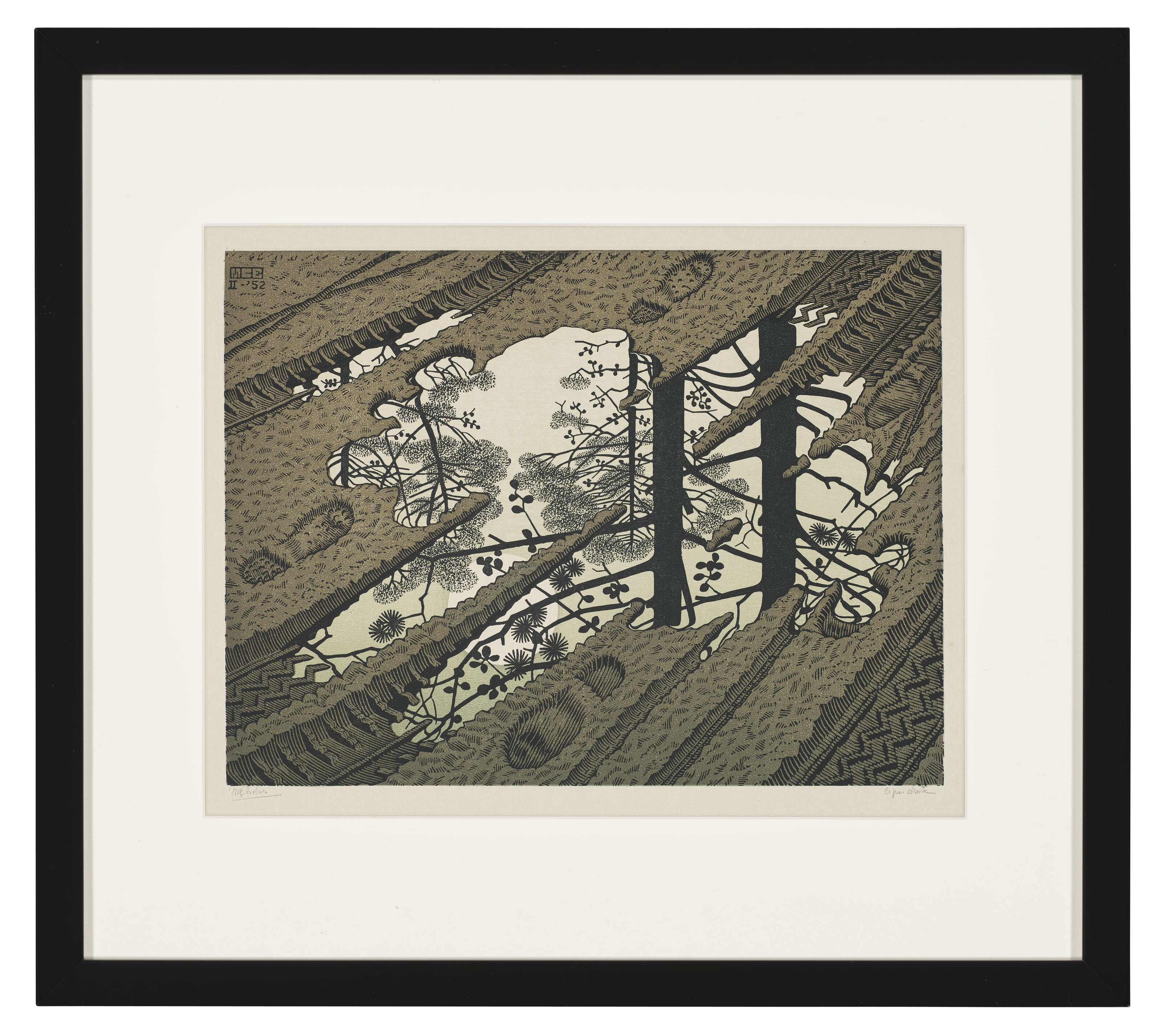 絵画 dogliquid MAURITS CORNELIS ESCHER (1898-1972), Puddle | Christie's