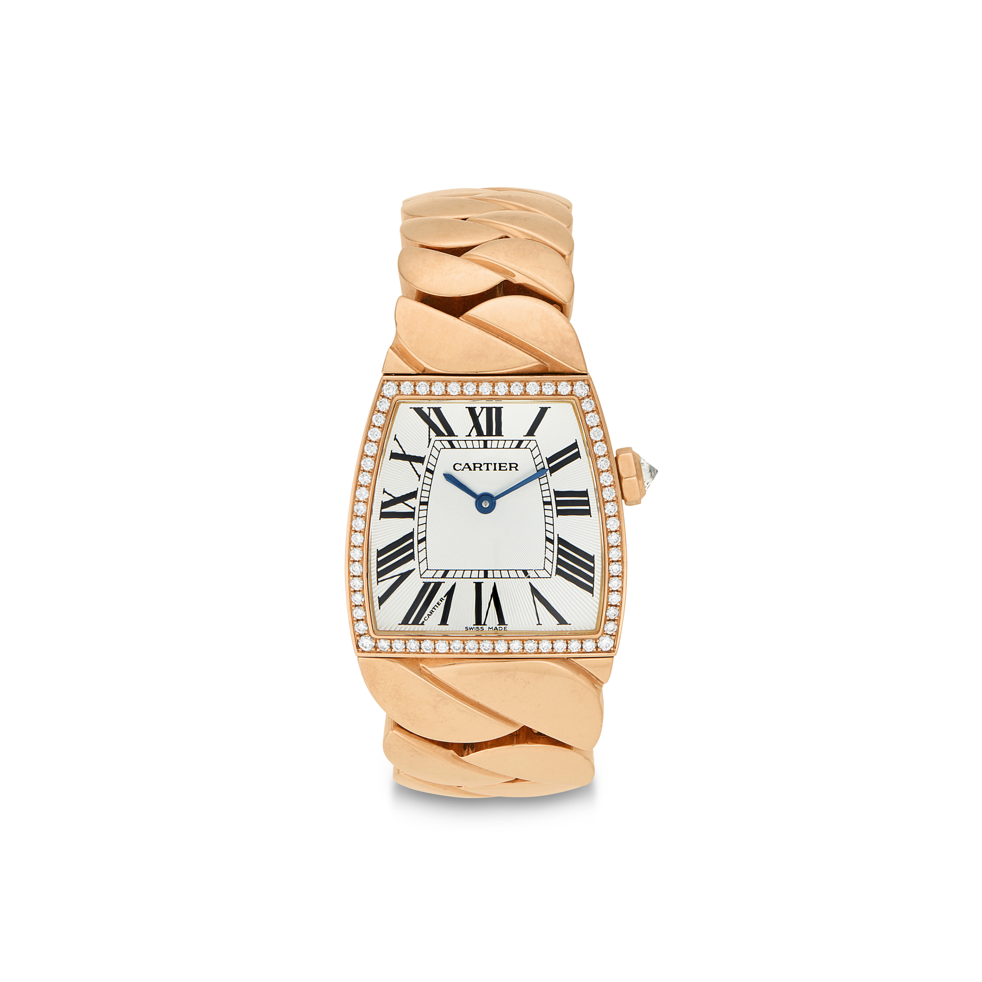 CARTIER DIAMOND AND ROSE GOLD 'LA DONA' WRISTWATCH