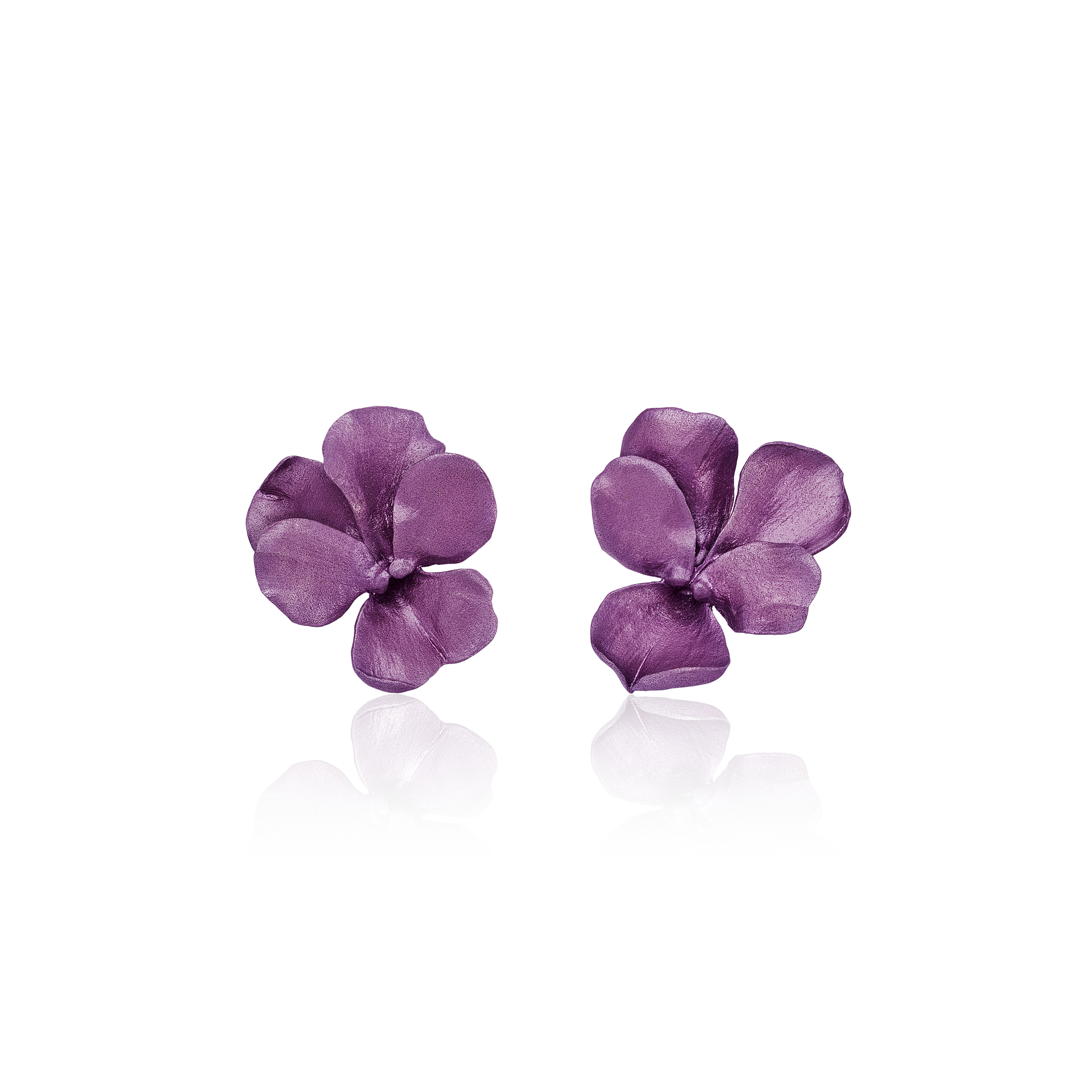 JAR ALUMINUM 'PANSY' EARRINGS