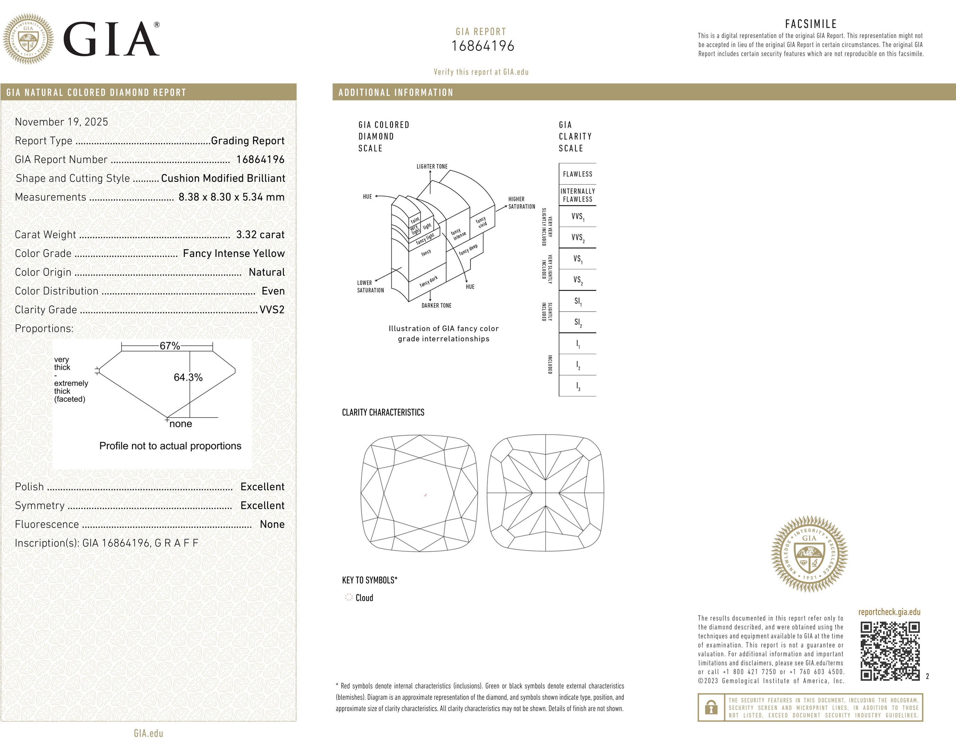 GRAFF COLORED DIAMOND AND DIAMOND PENDANT EARRINGS image 3