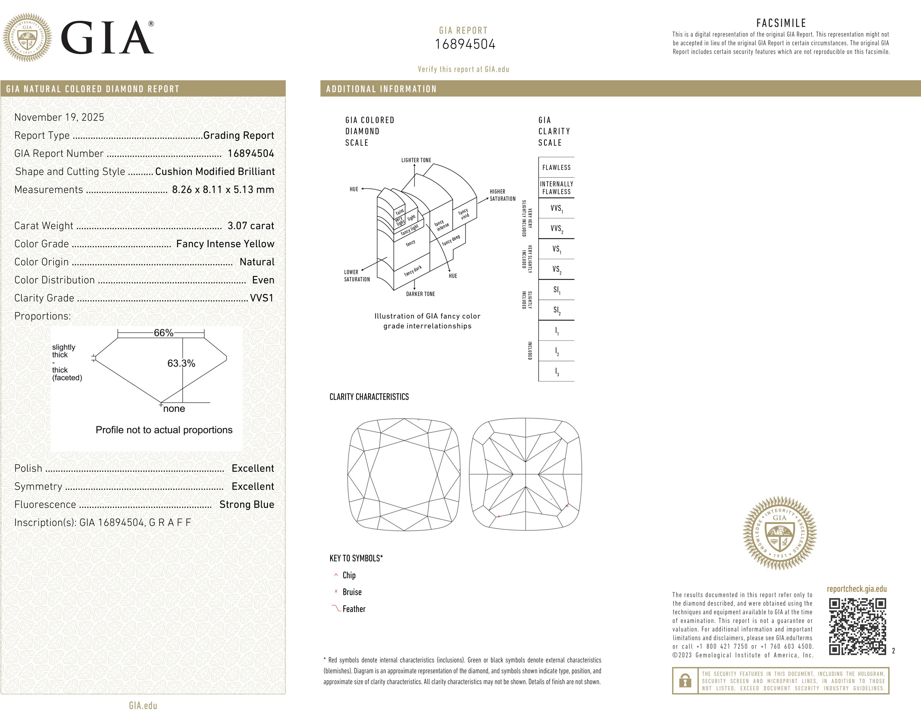 GRAFF COLORED DIAMOND AND DIAMOND PENDANT EARRINGS image 4