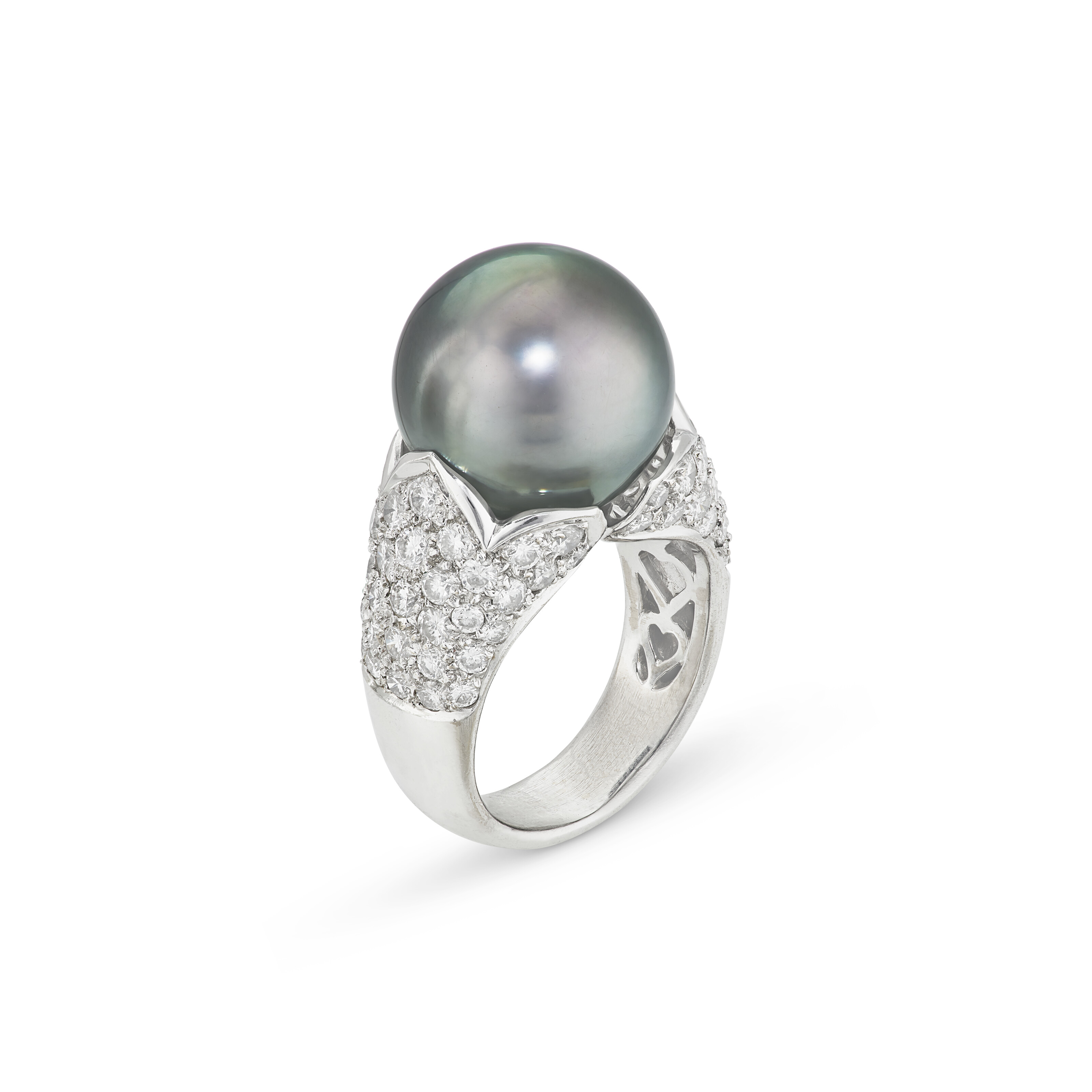 ADLER TWO CULTURED PEARL AND DIAMOND RINGS image 4