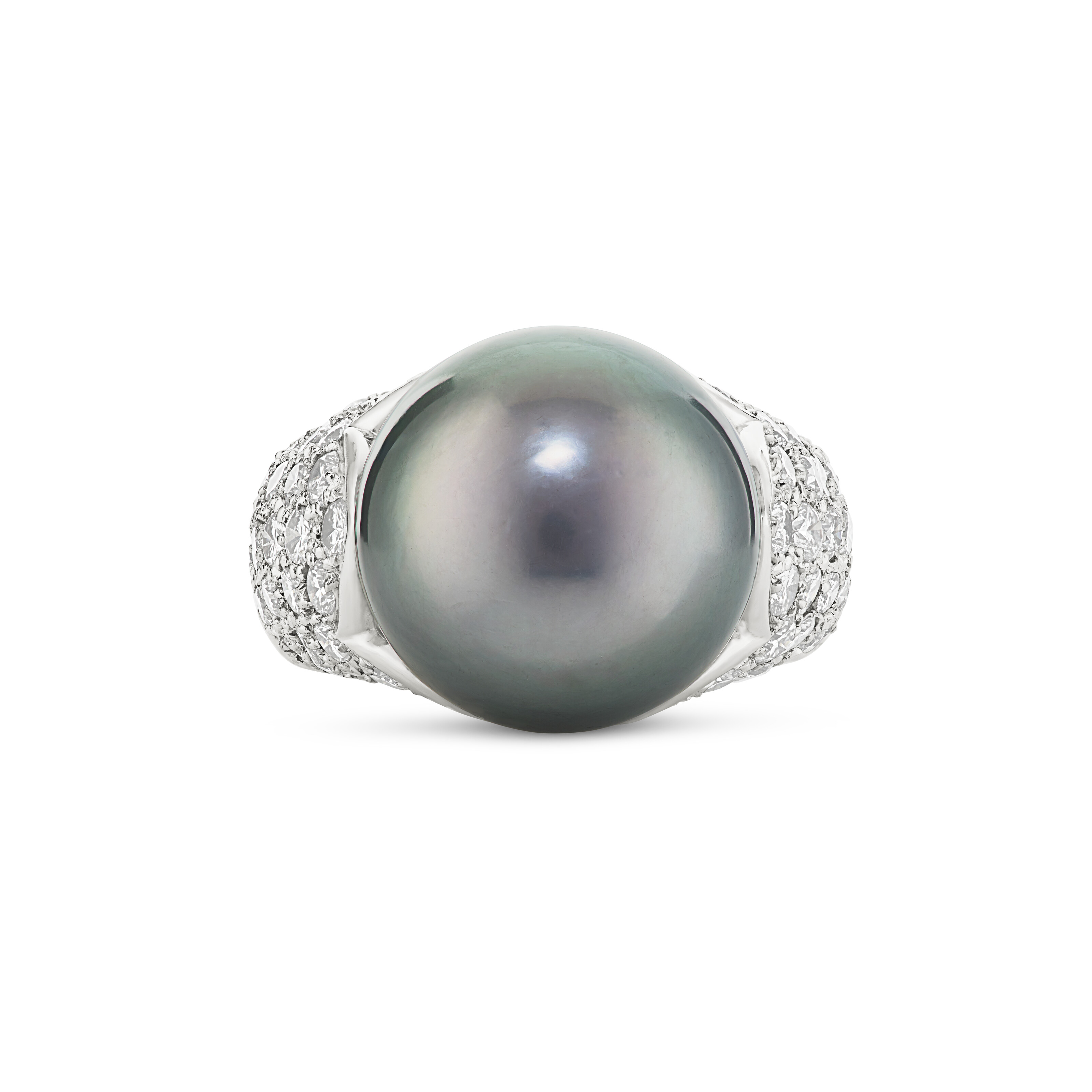 ADLER TWO CULTURED PEARL AND DIAMOND RINGS image 5