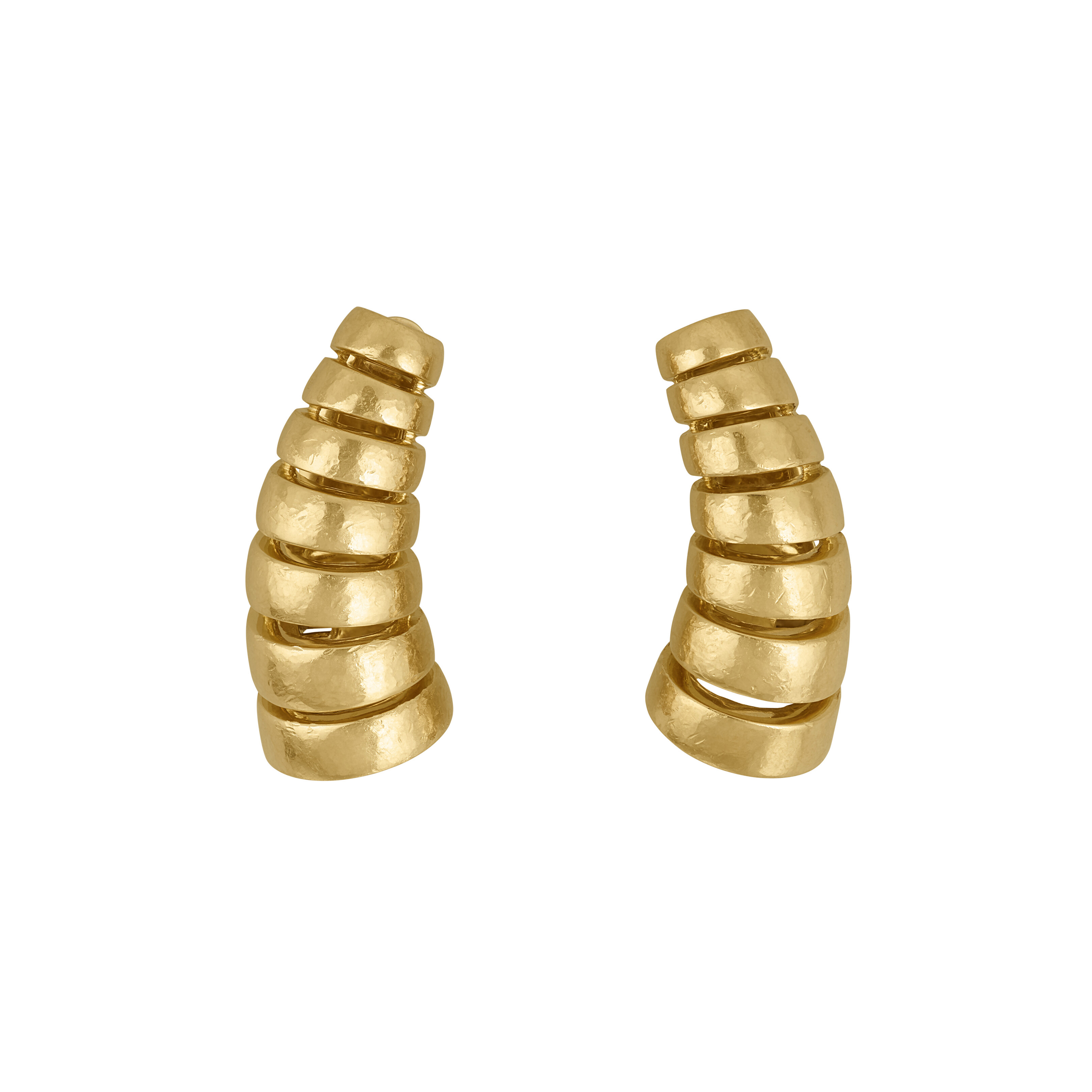 BELPERRON GOLD 'CORNE' EARRINGS