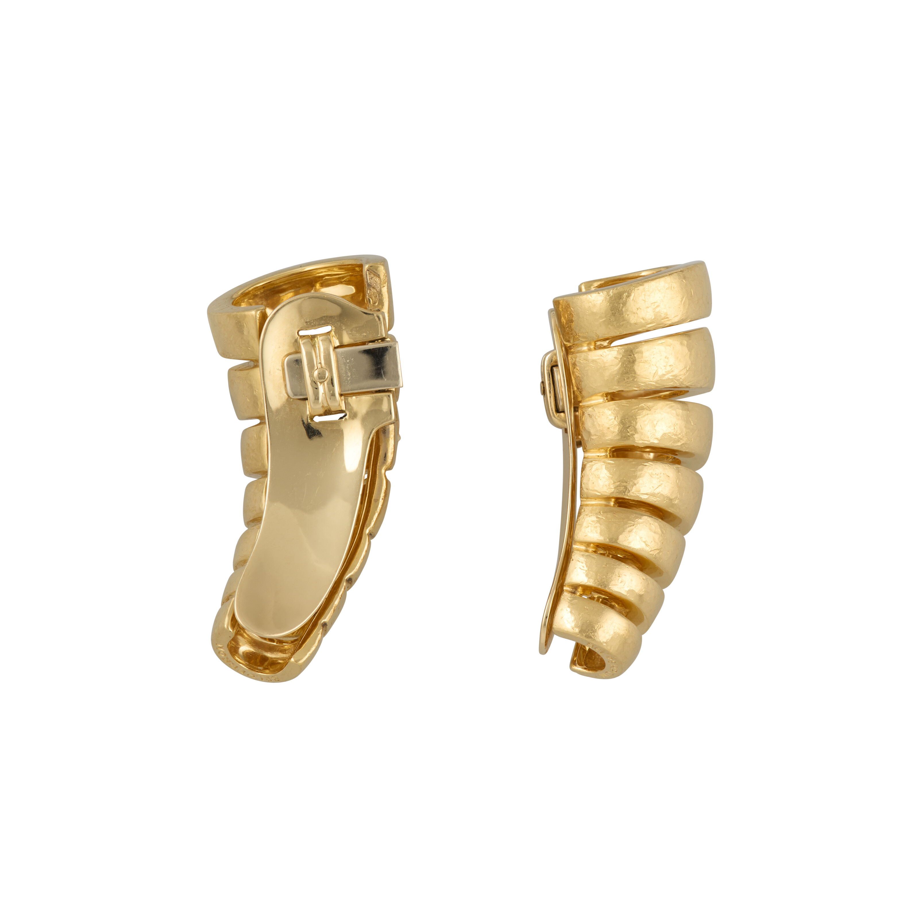 BELPERRON GOLD 'CORNE' EARRINGS image 3