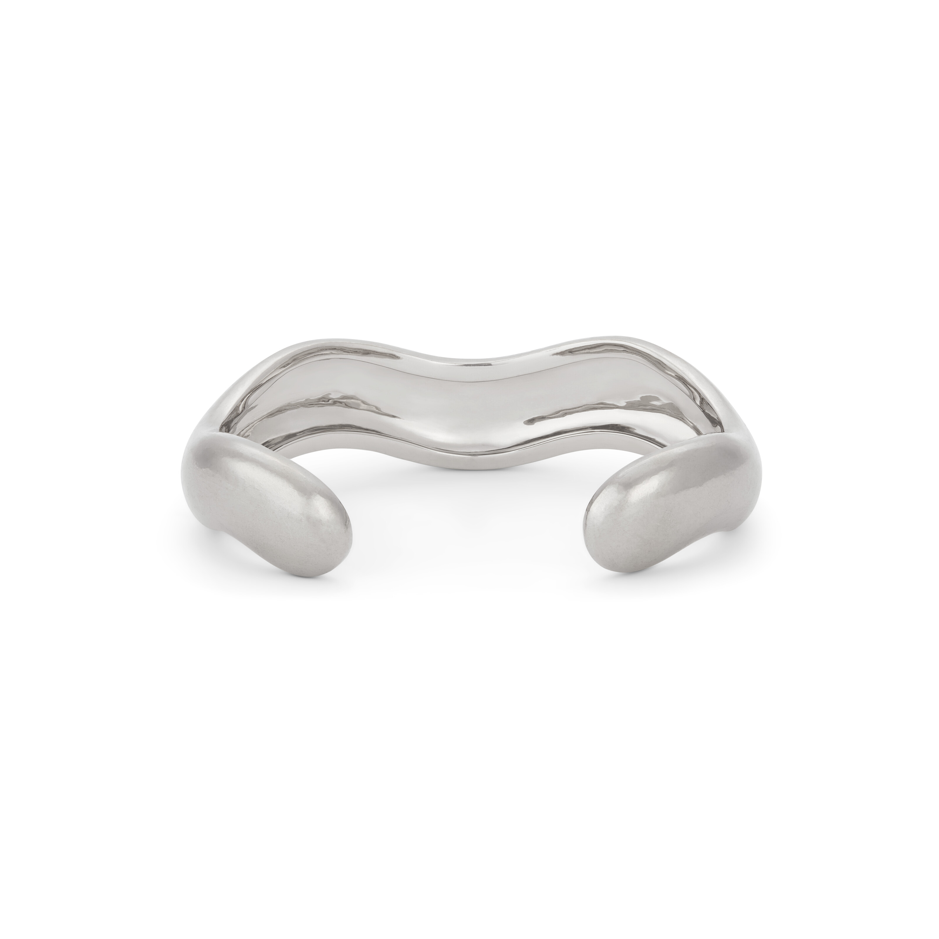 BELPERRON PAIR OF GOLD AND WHITE GOLD 'WAVE' CUFF BRACELETS image 6