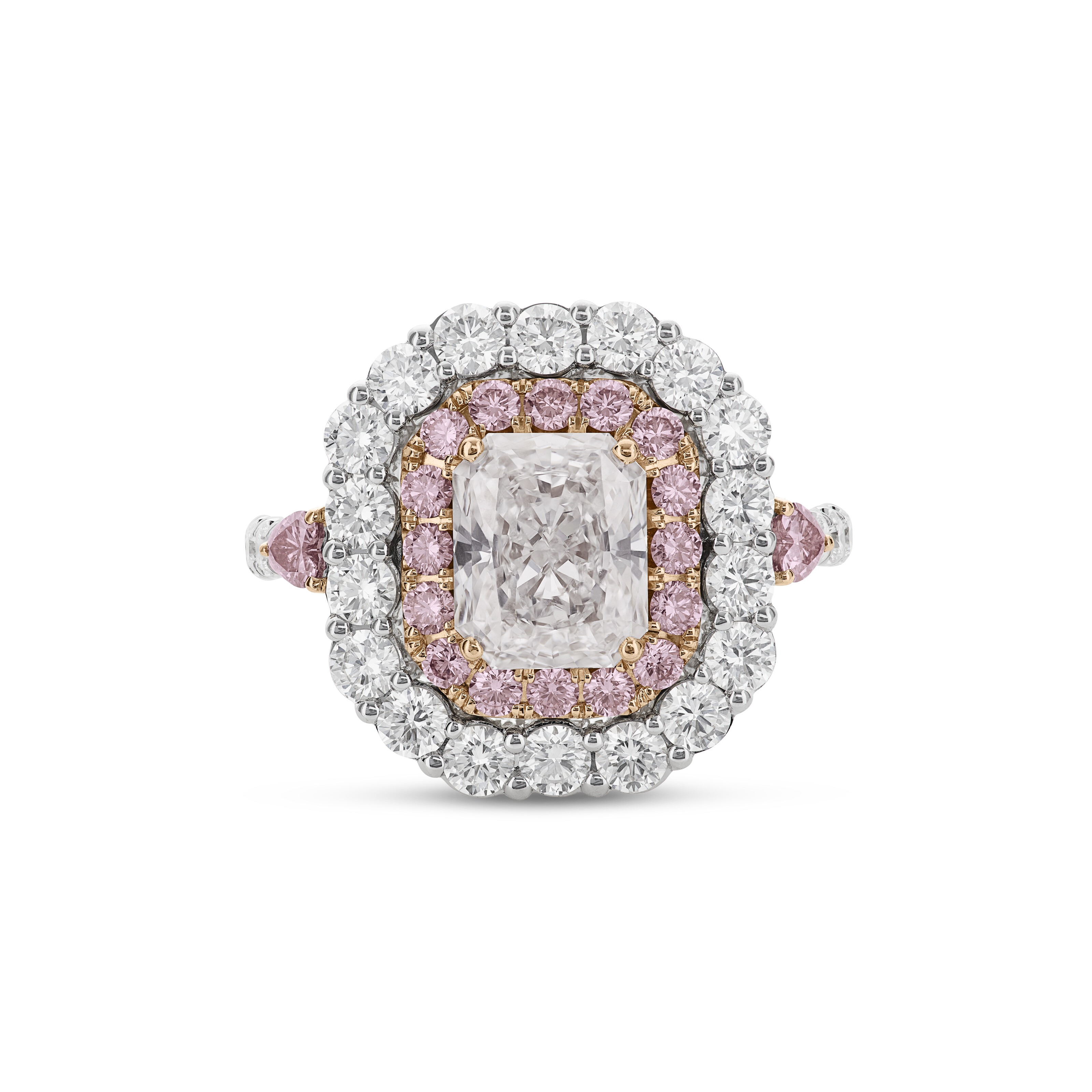 DIAMOND AND COLORED DIAMOND RING image 4