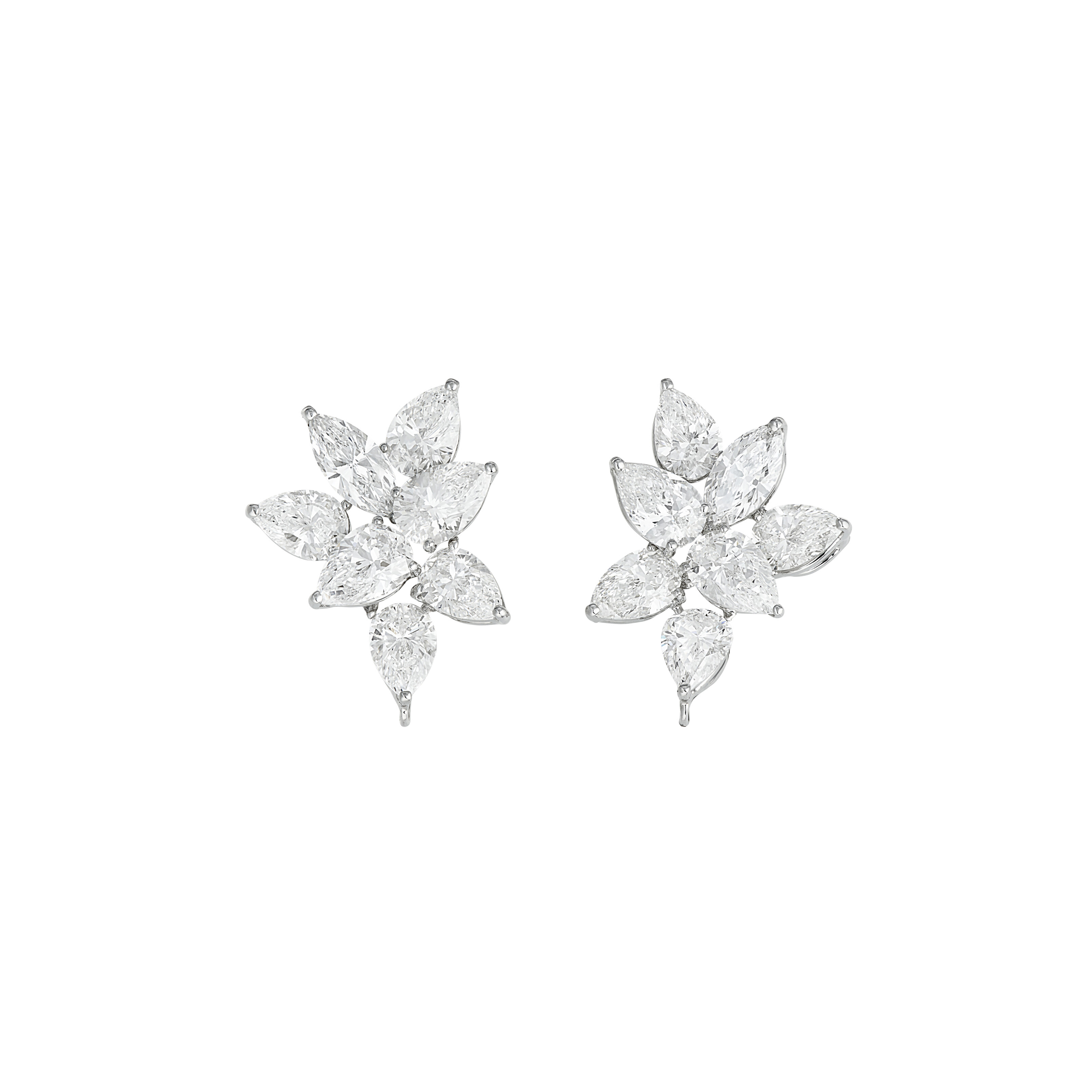 GRAFF DIAMOND CLUSTER EARRINGS
