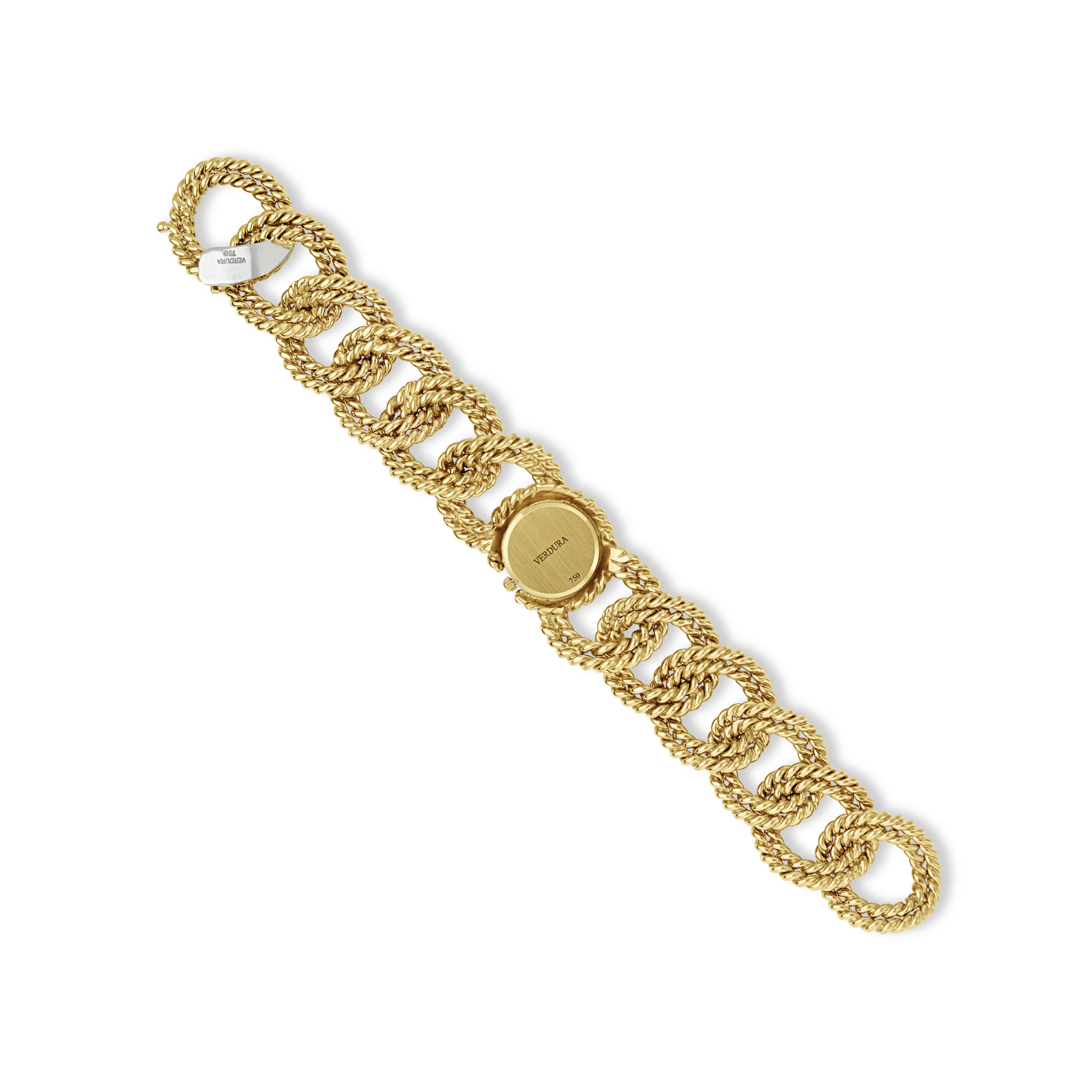 VERDURA GOLD ‘ROPE-LINK’ BRACELET-WATCH image 3