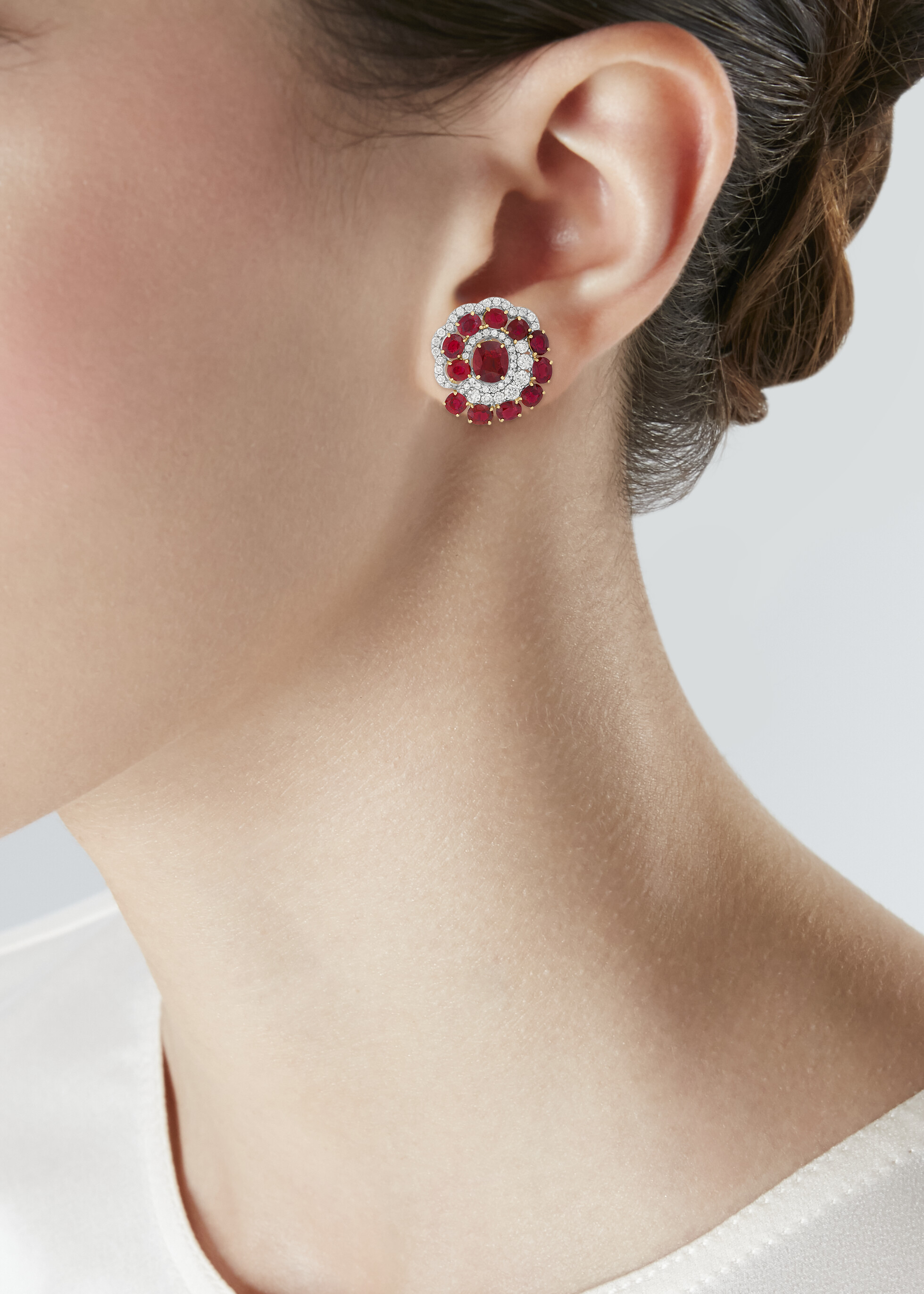RUBY AND DIAMOND EARRINGS image 2