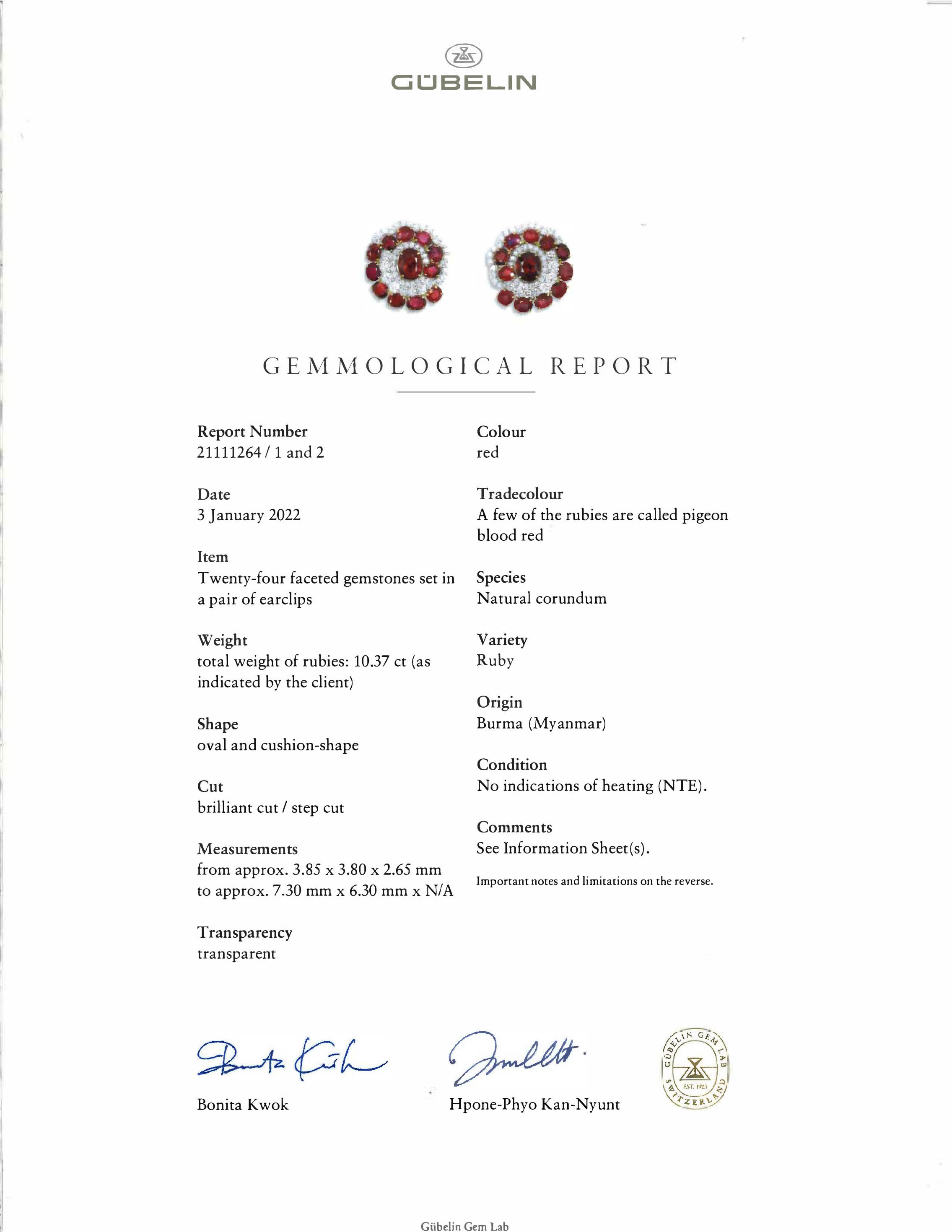 RUBY AND DIAMOND EARRINGS image 3