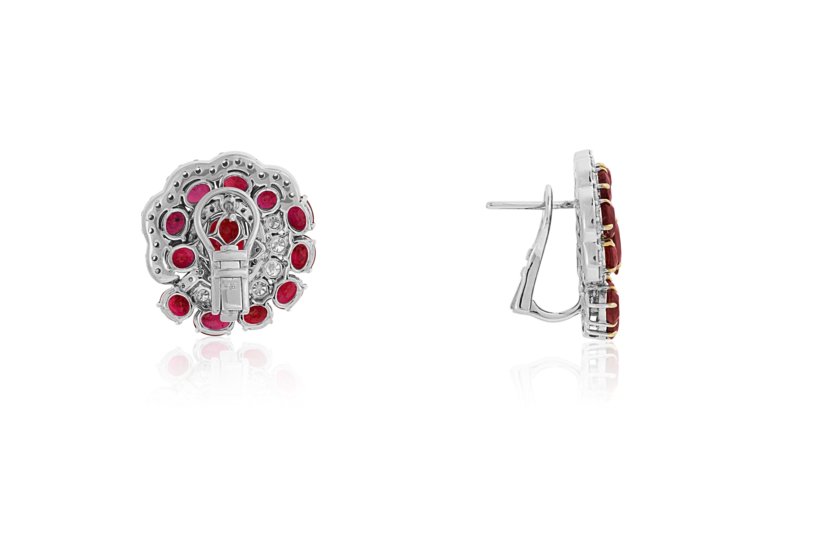 RUBY AND DIAMOND EARRINGS image 4