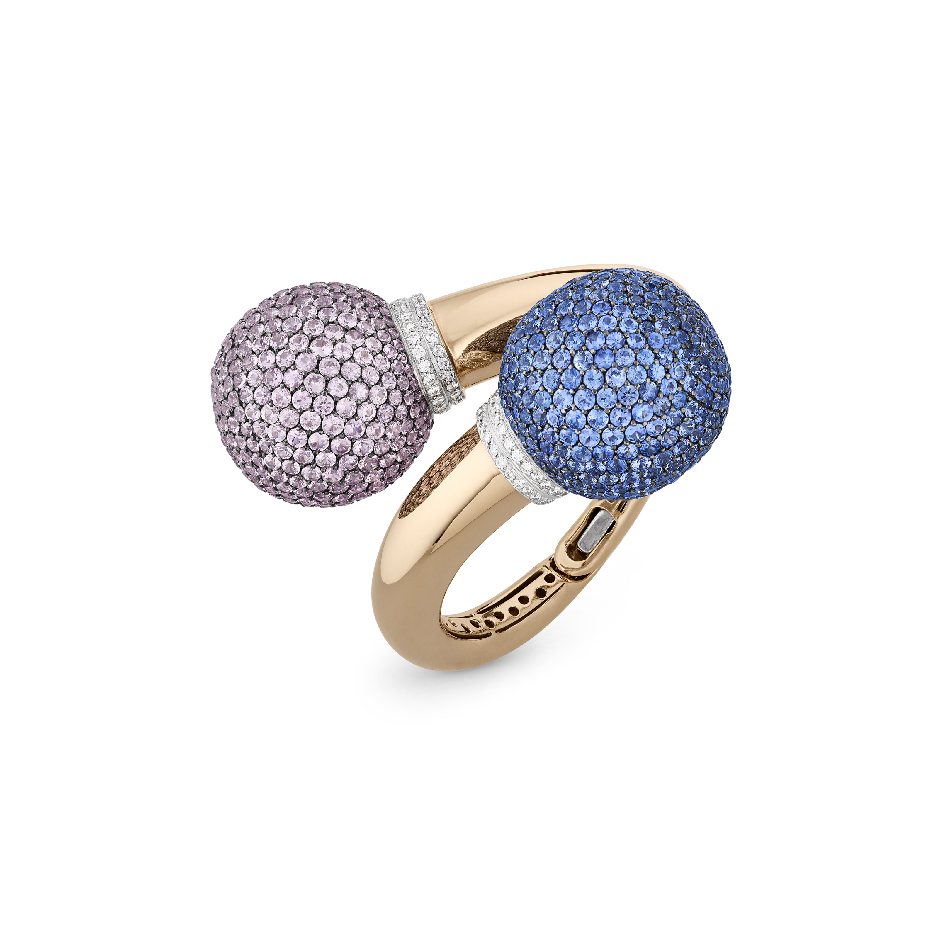 SAPPHIRE, COLORED SAPPHIRE AND DIAMOND BRACELET