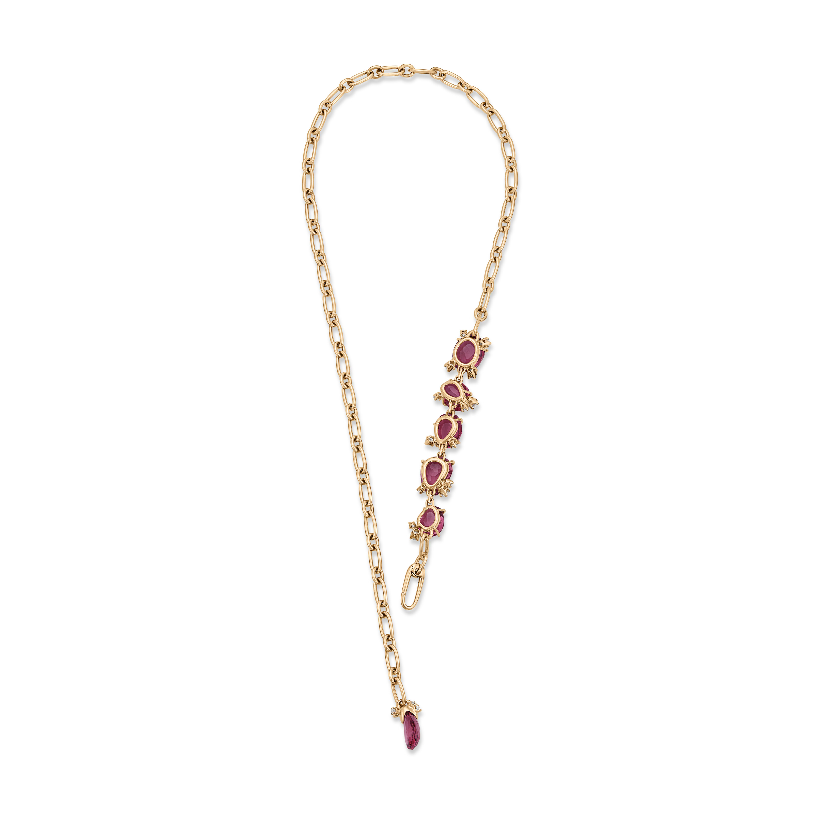 POMELLATO SET OF PINK TOURMALINE AND DIAMOND JEWELRY image 4