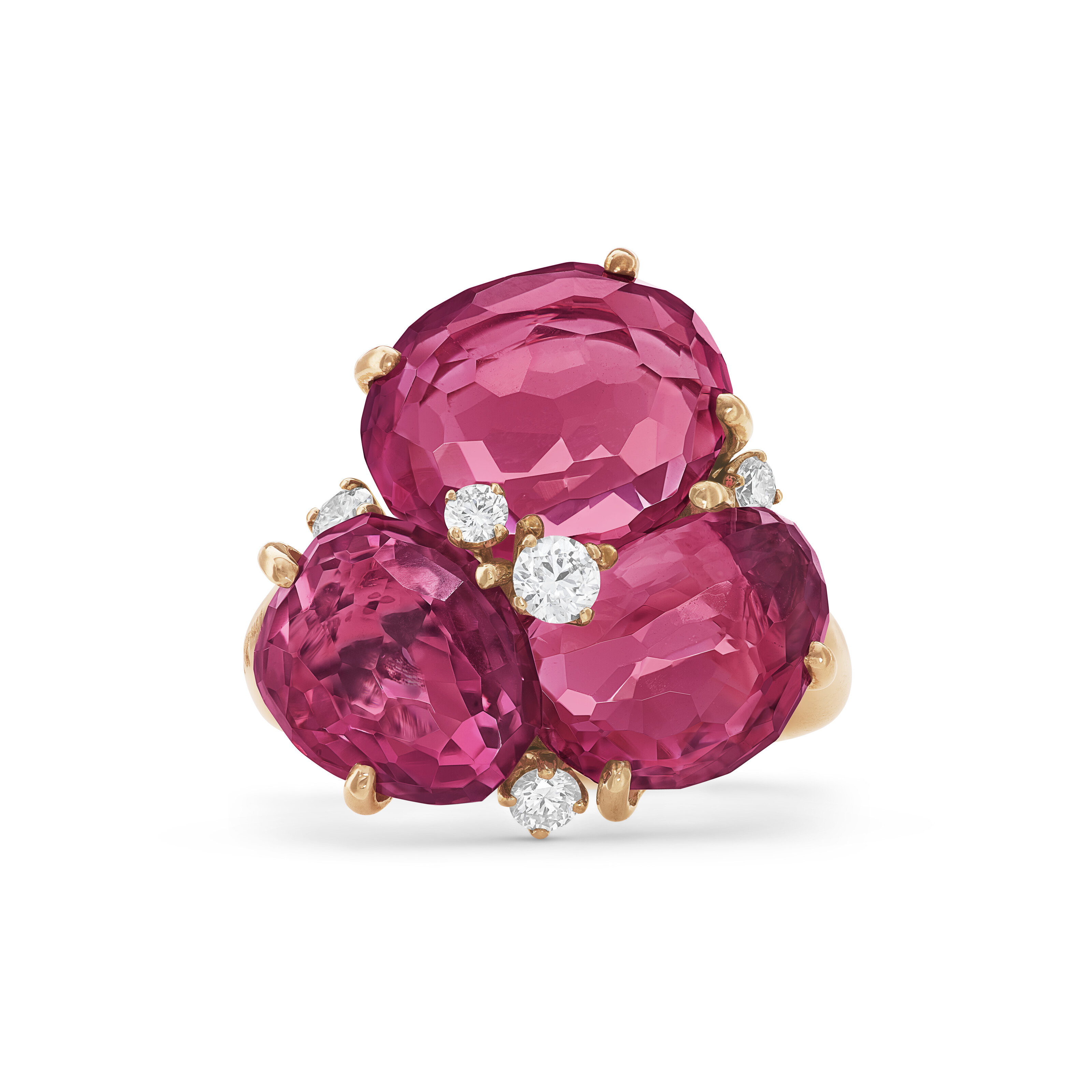 POMELLATO SET OF PINK TOURMALINE AND DIAMOND JEWELRY image 6