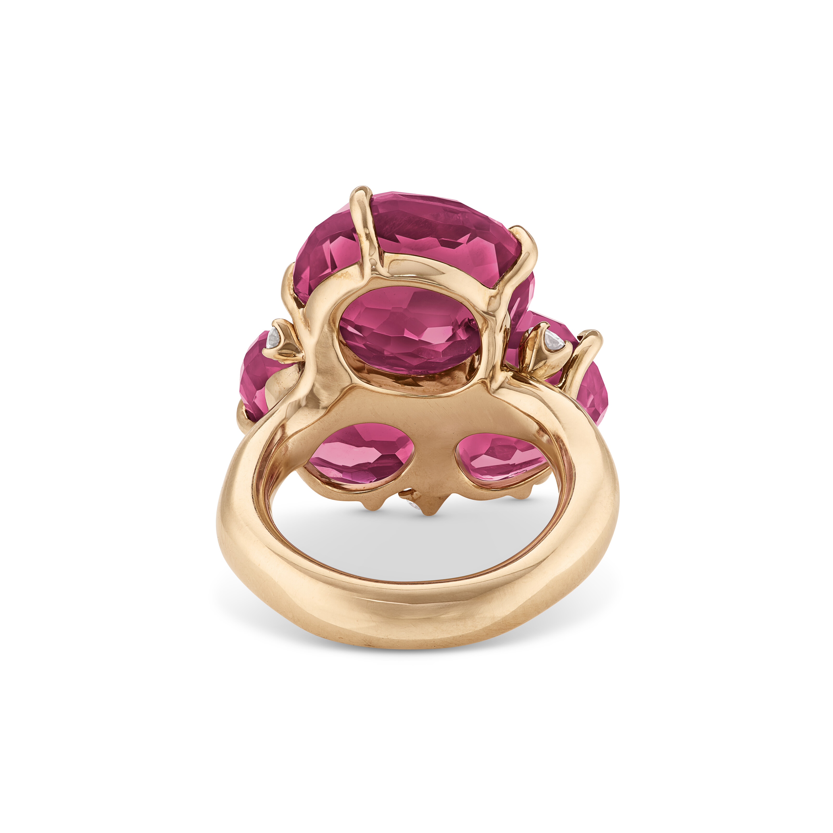 POMELLATO SET OF PINK TOURMALINE AND DIAMOND JEWELRY image 7