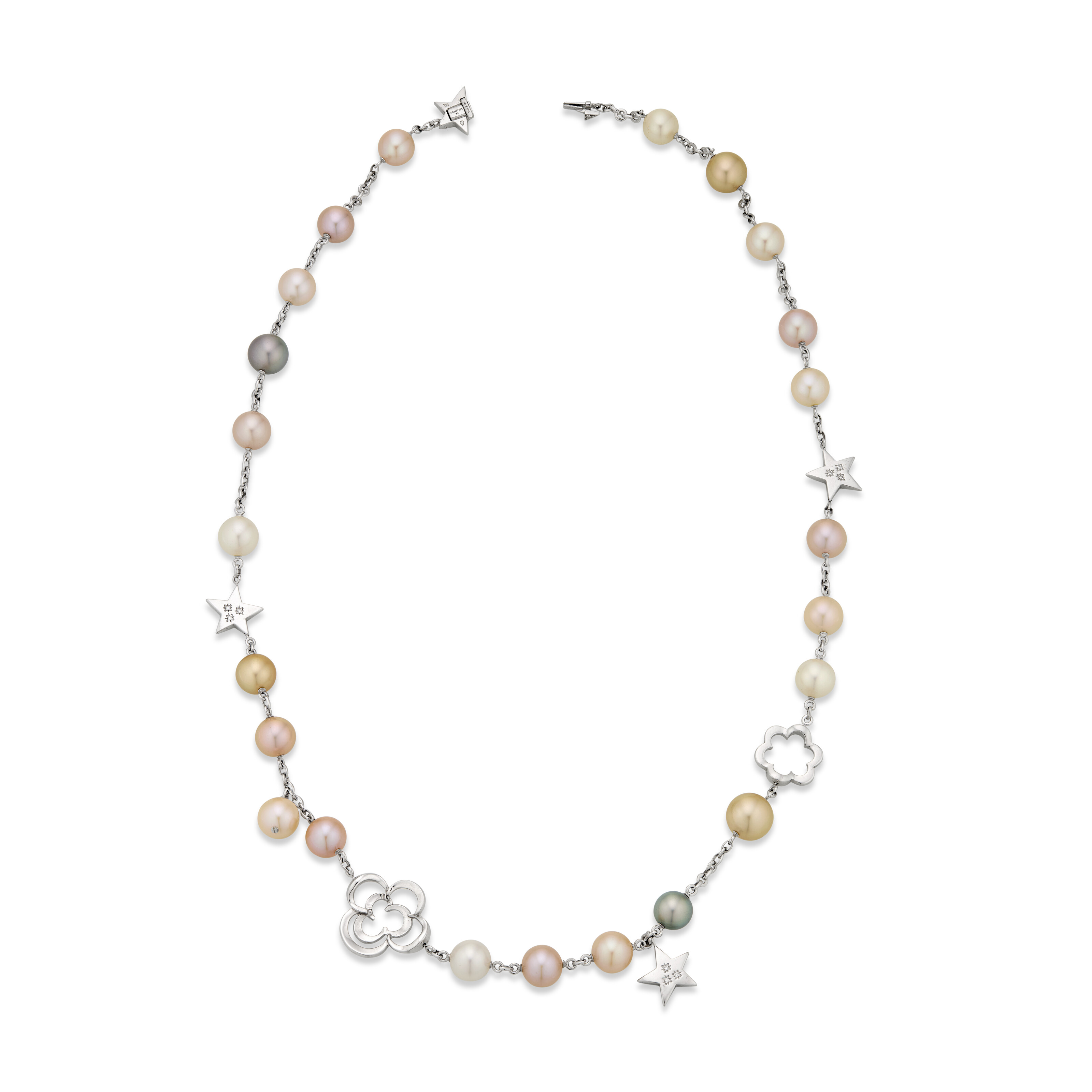 CHANEL CULTURED PEARL AND DIAMOND NECKLACE image 3