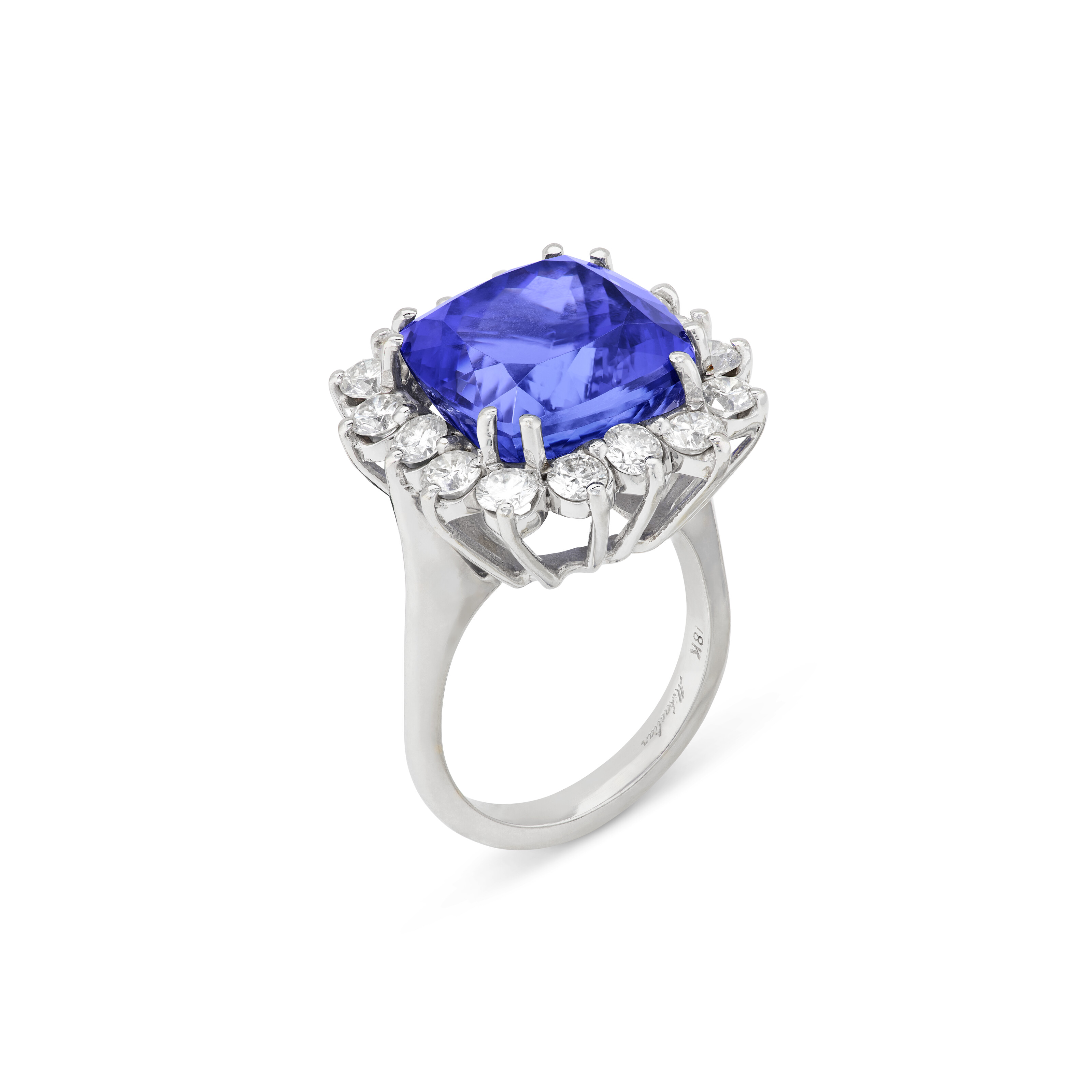 SET OF TANZANITE AND DIAMOND JEWELRY image 5