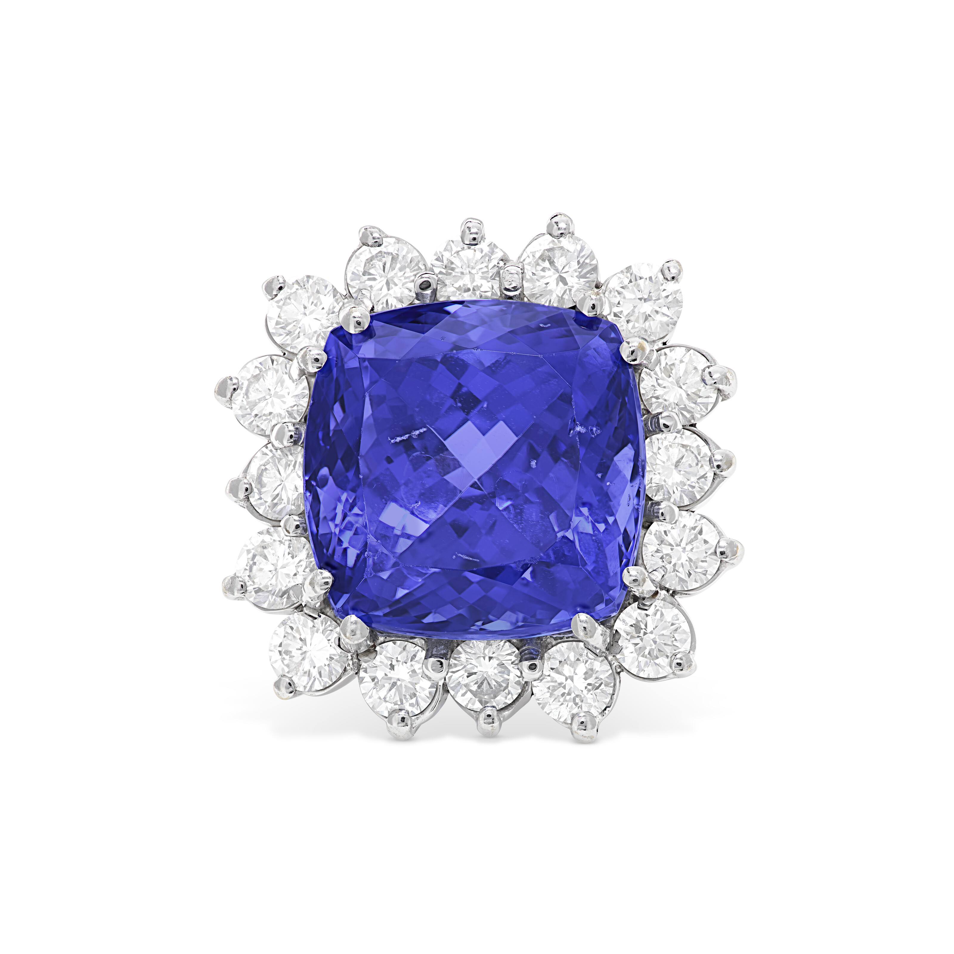 SET OF TANZANITE AND DIAMOND JEWELRY image 6