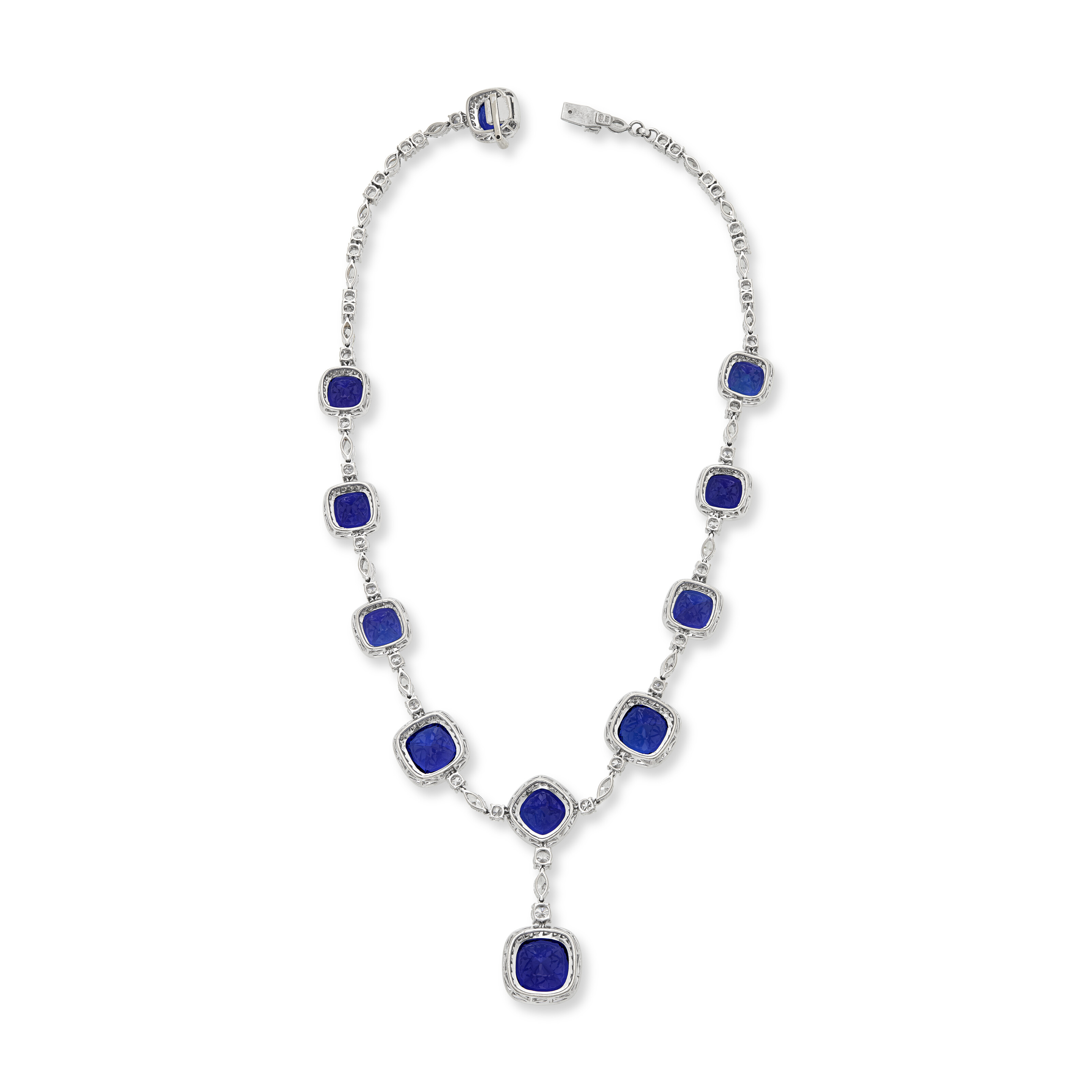 TANZANITE AND DIAMOND NECKLACE image 4