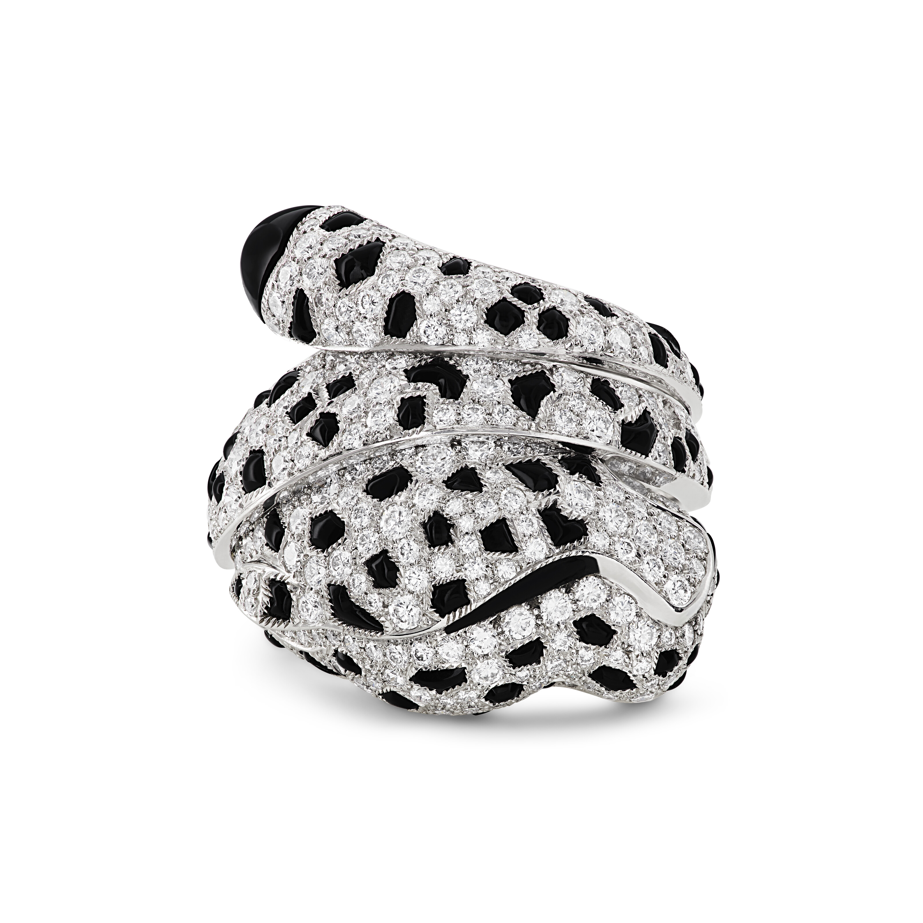 CARTIER ONYX AND DIAMOND 'PANTHÈRE' RING image 3
