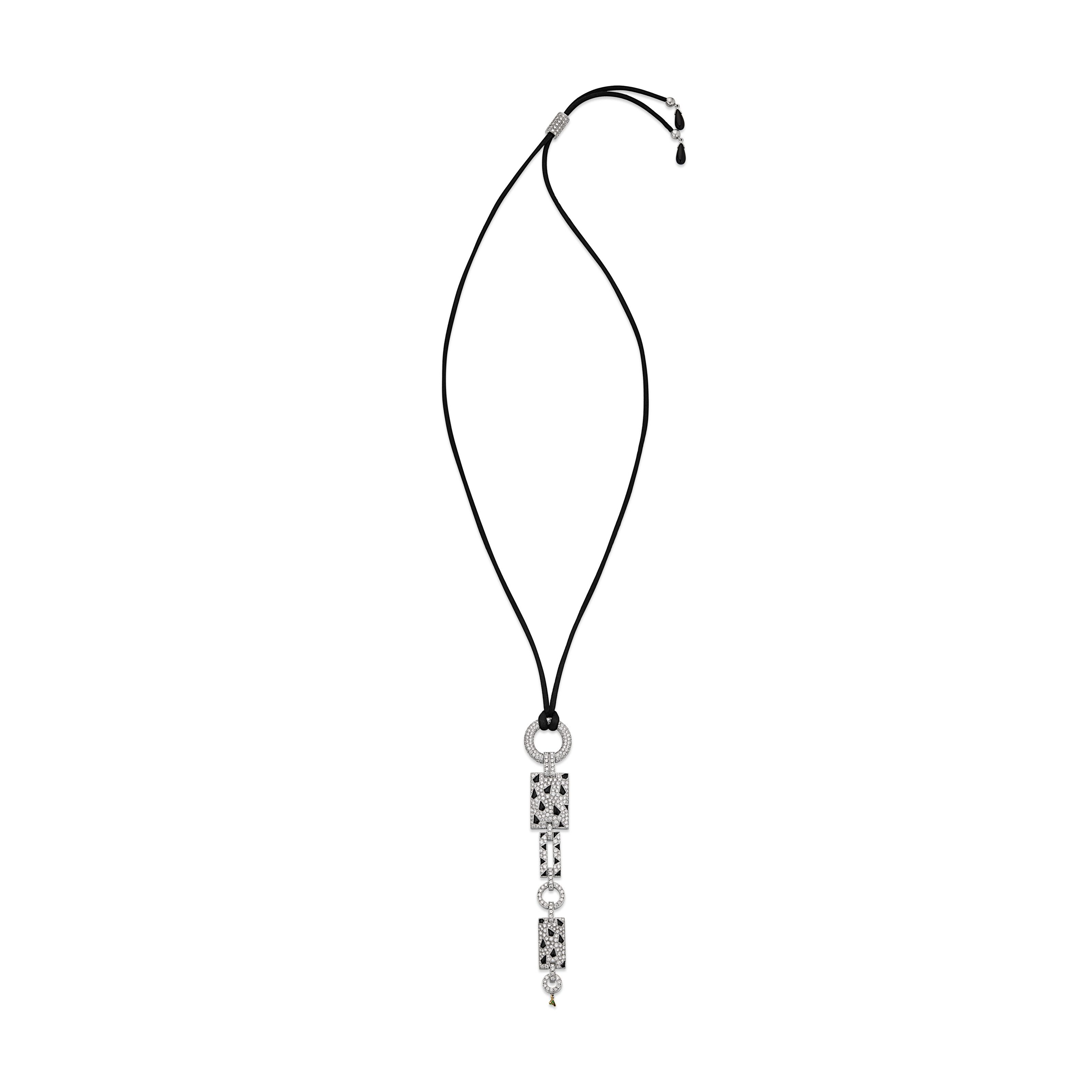 CARTIER GROUP OF DIAMOND, EMERALD AND ONYX 'PANTHÈRE' JEWELRY image 3