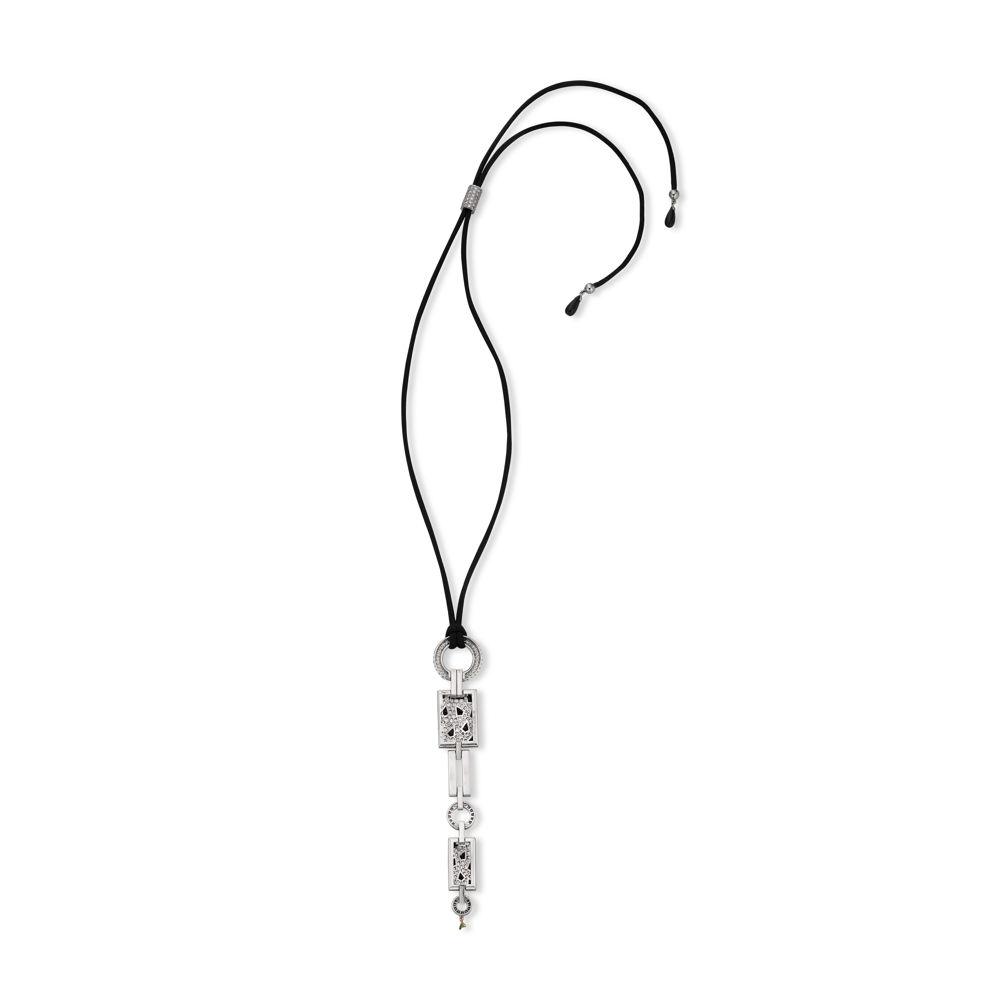 CARTIER GROUP OF DIAMOND, EMERALD AND ONYX 'PANTHÈRE' JEWELRY image 4