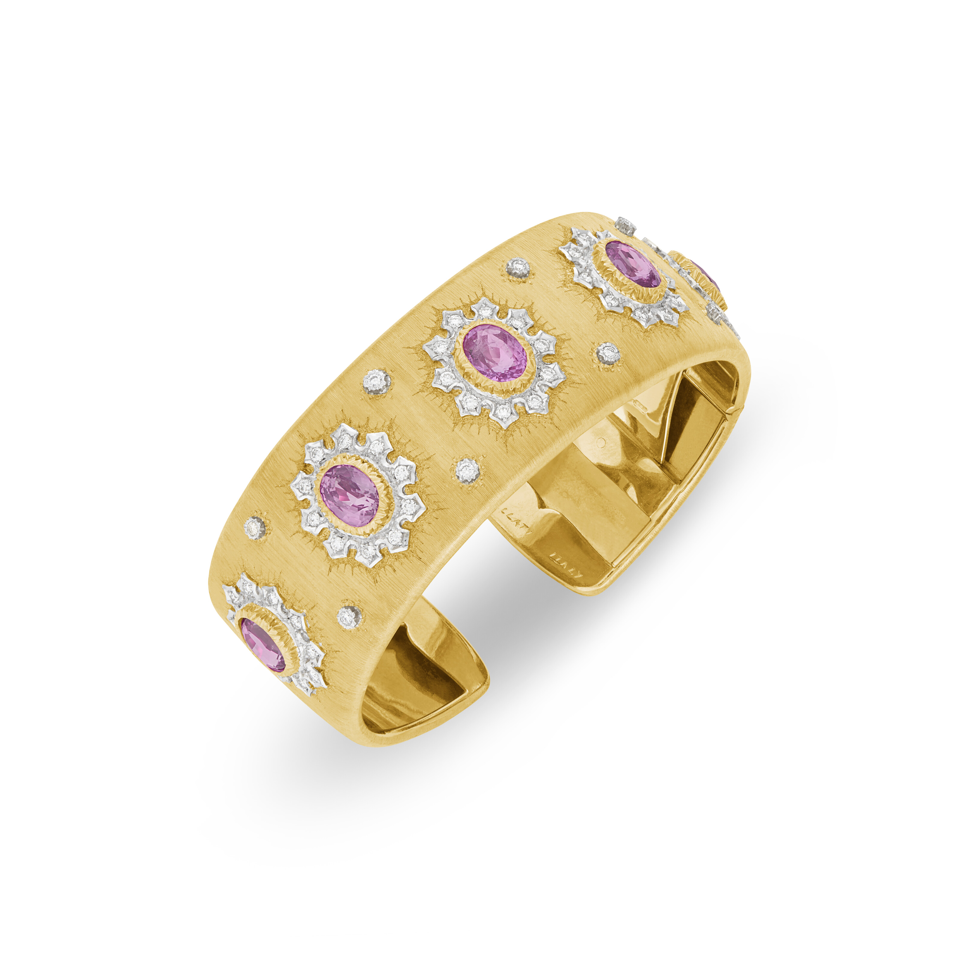 BUCCELLATI SET OF COLORED SAPPHIRE AND DIAMOND JEWELRY image 3