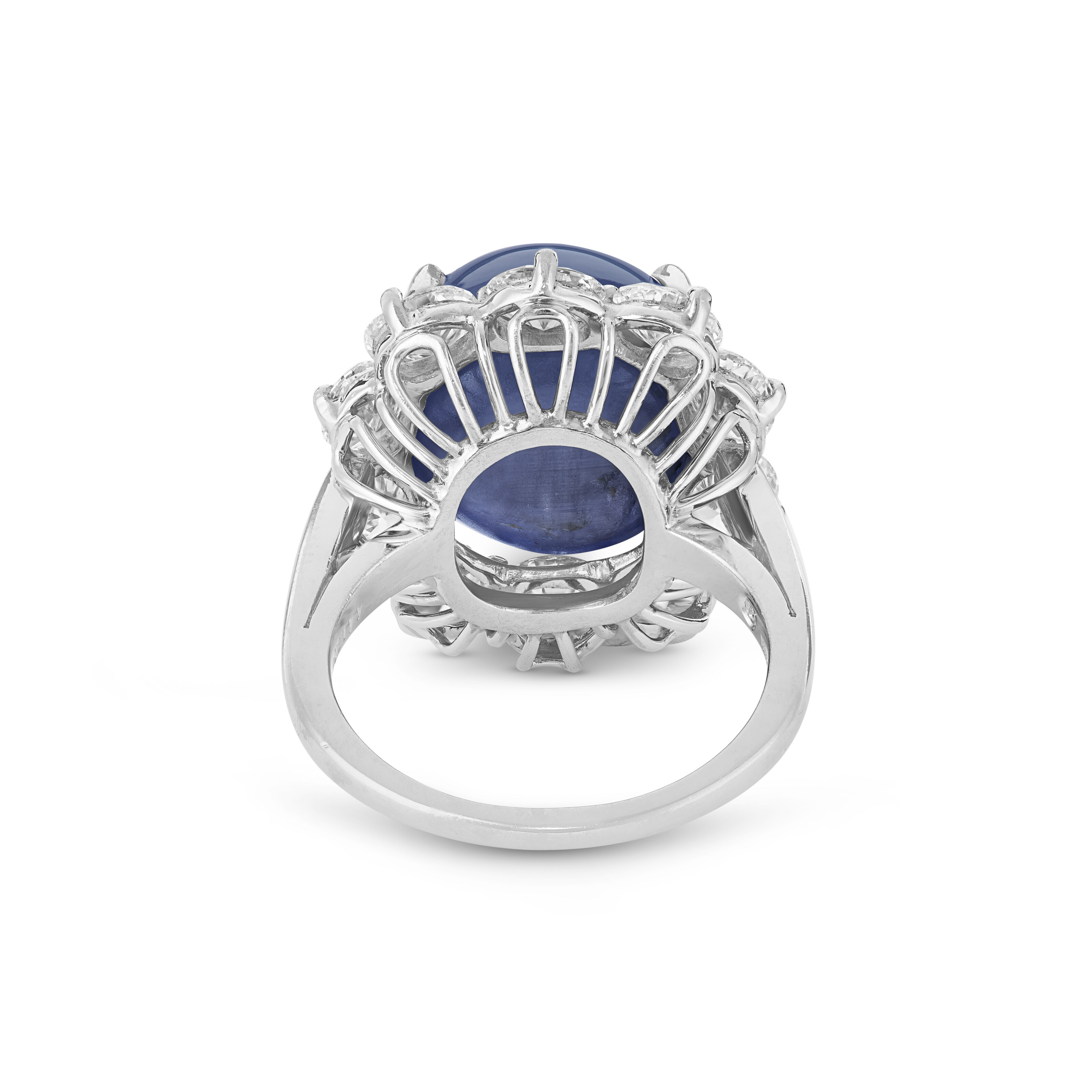 OSCAR HEYMAN & BROTHERS STAR SAPPHIRE AND DIAMOND RING image 5