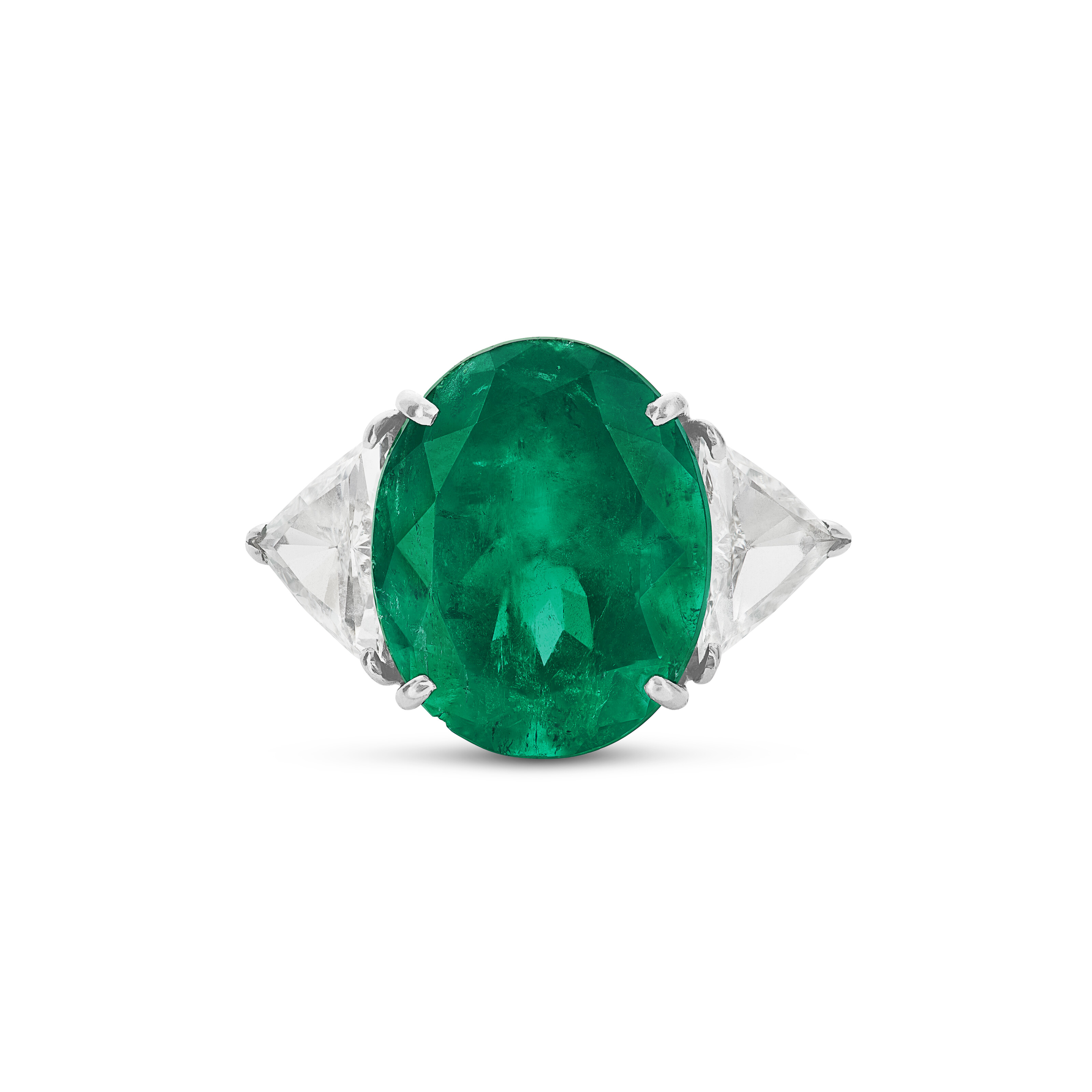 EMERALD AND DIAMOND RING image 4