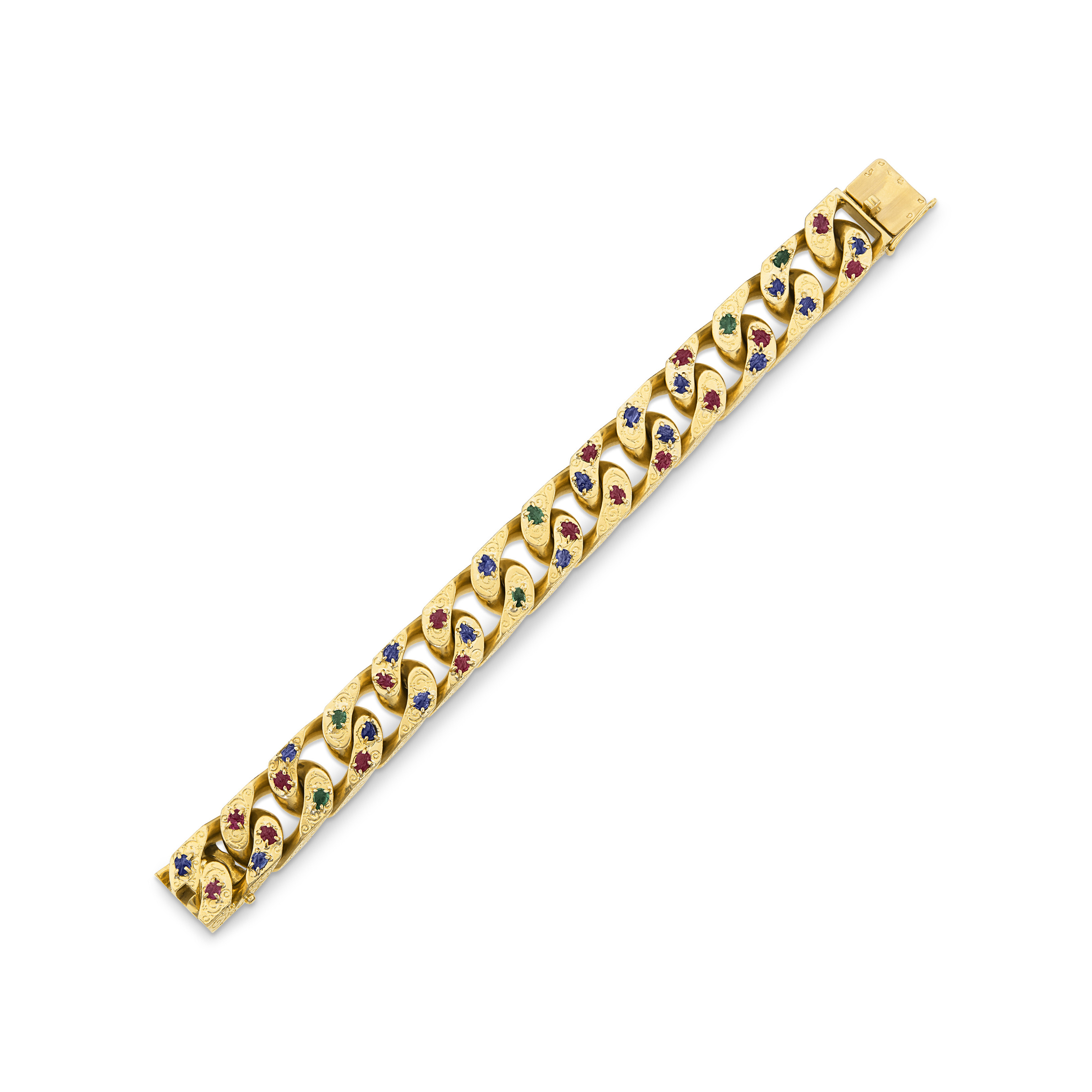 BOUCHERON MULTI-GEM AND GOLD BRACELET