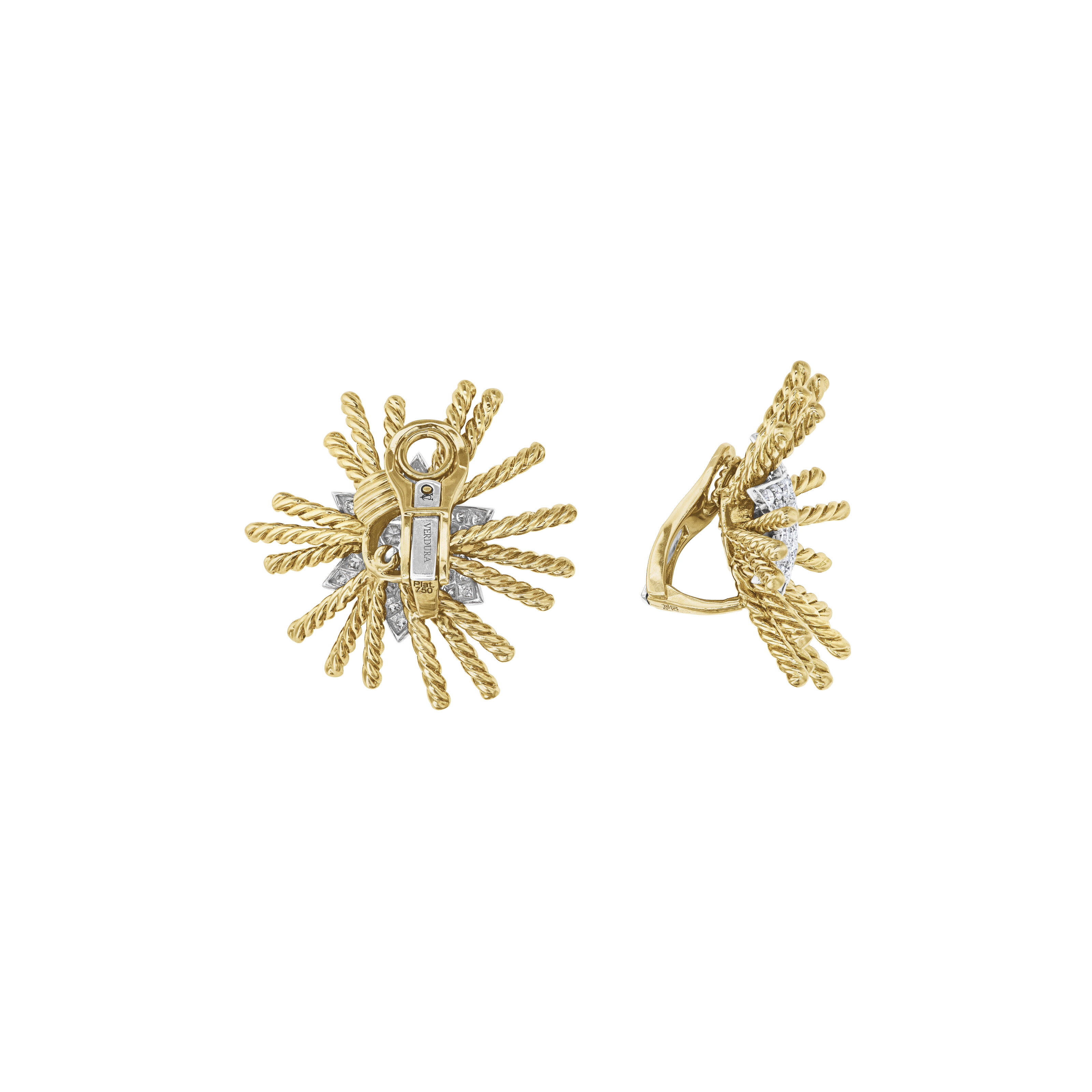 VERDURA DIAMOND AND GOLD 'PLEIADES' EARRINGS image 3