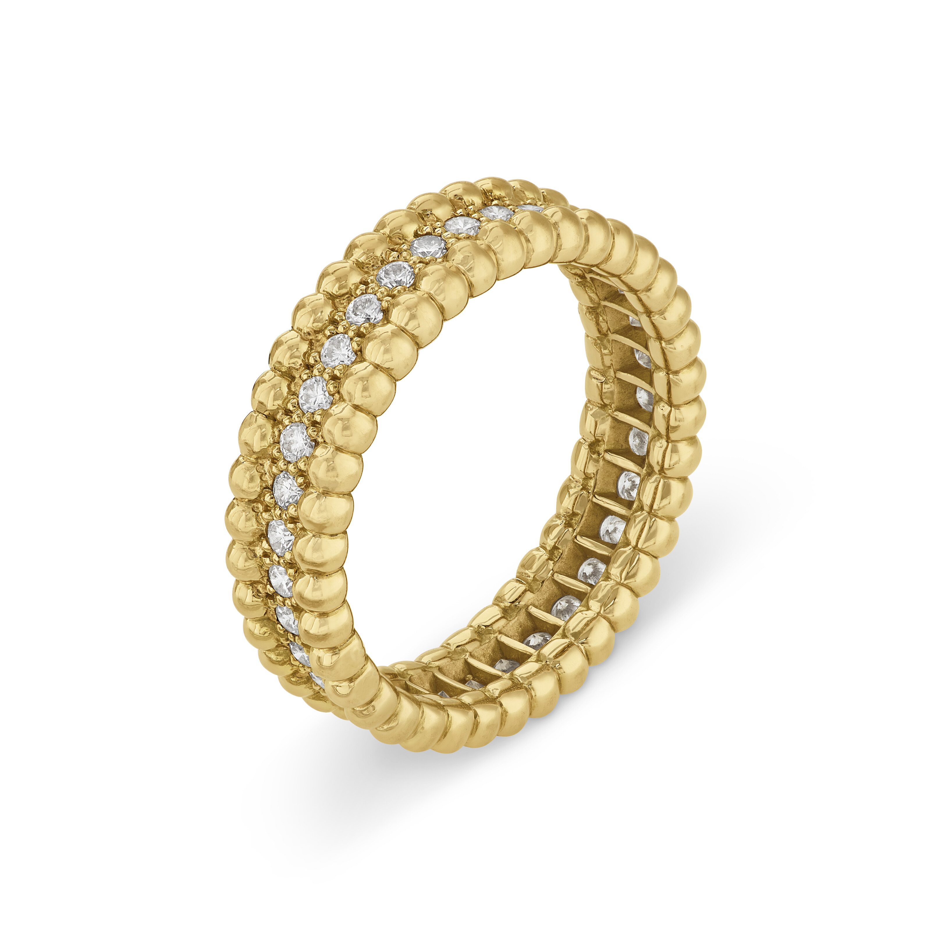 VAN CLEEF & ARPELS THREE DIAMOND 'PERLÉE' ETERNITY BAND RINGS image 6