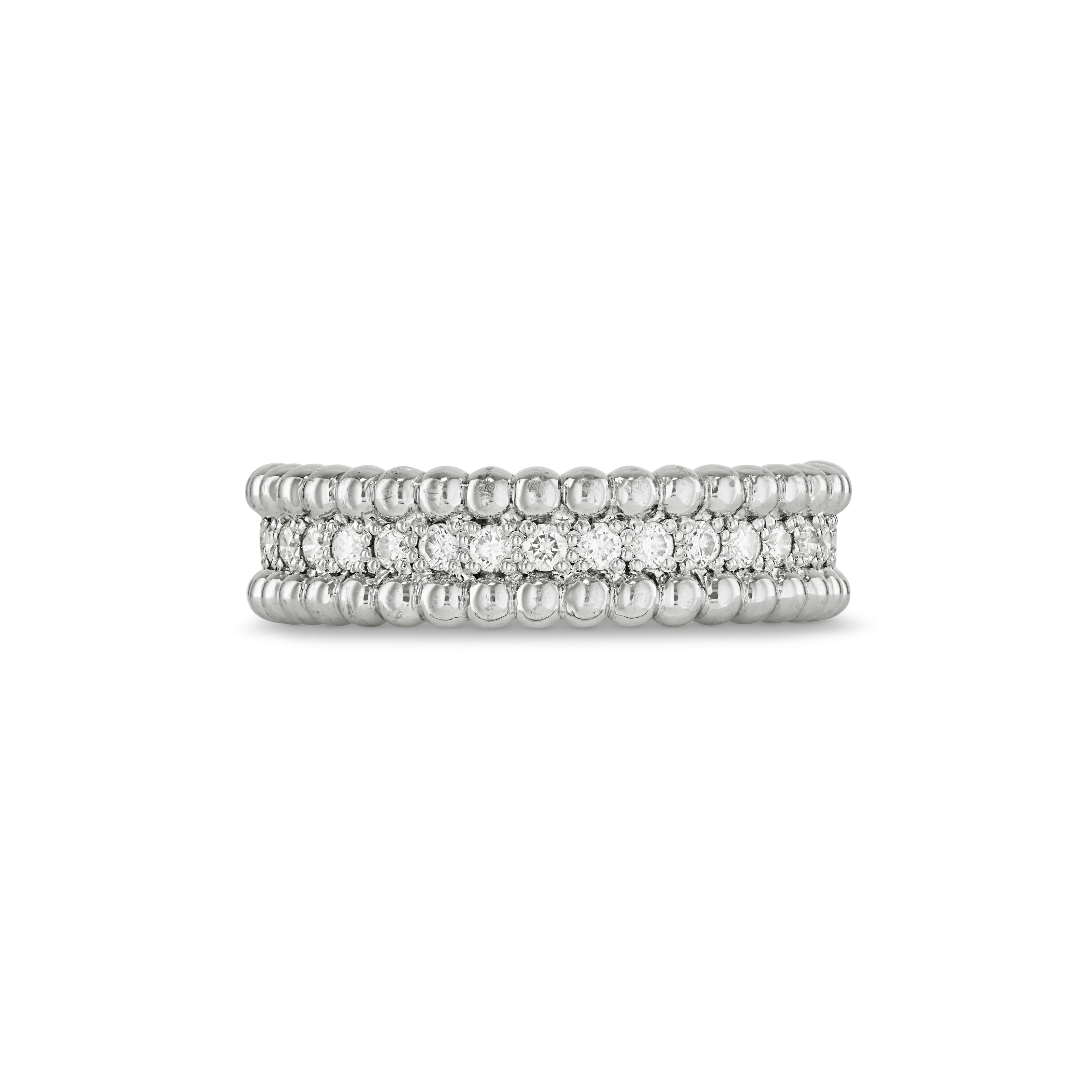 VAN CLEEF & ARPELS THREE DIAMOND 'PERLÉE' ETERNITY BAND RINGS image 10