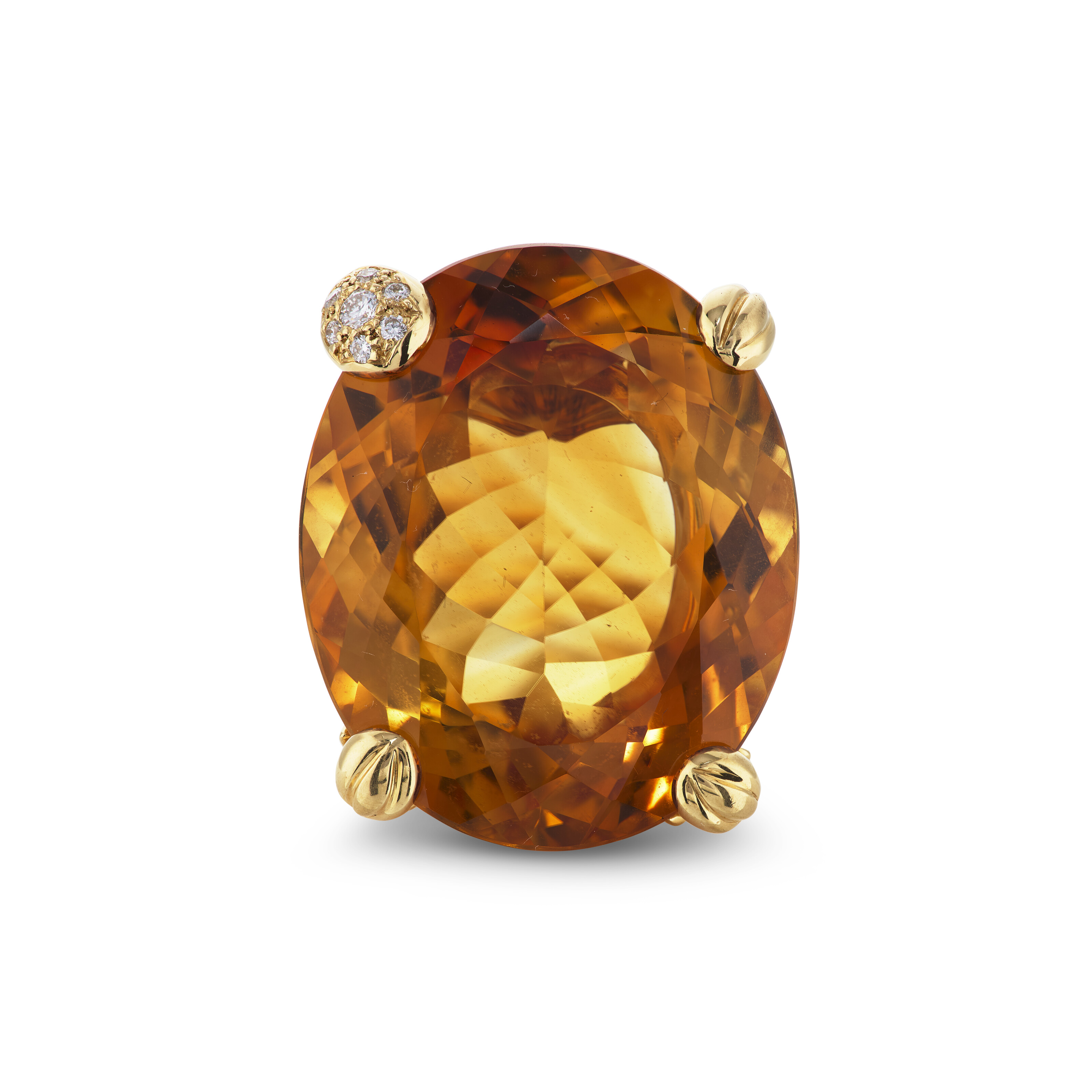 DIOR CITRINE AND DIAMOND RING image 3