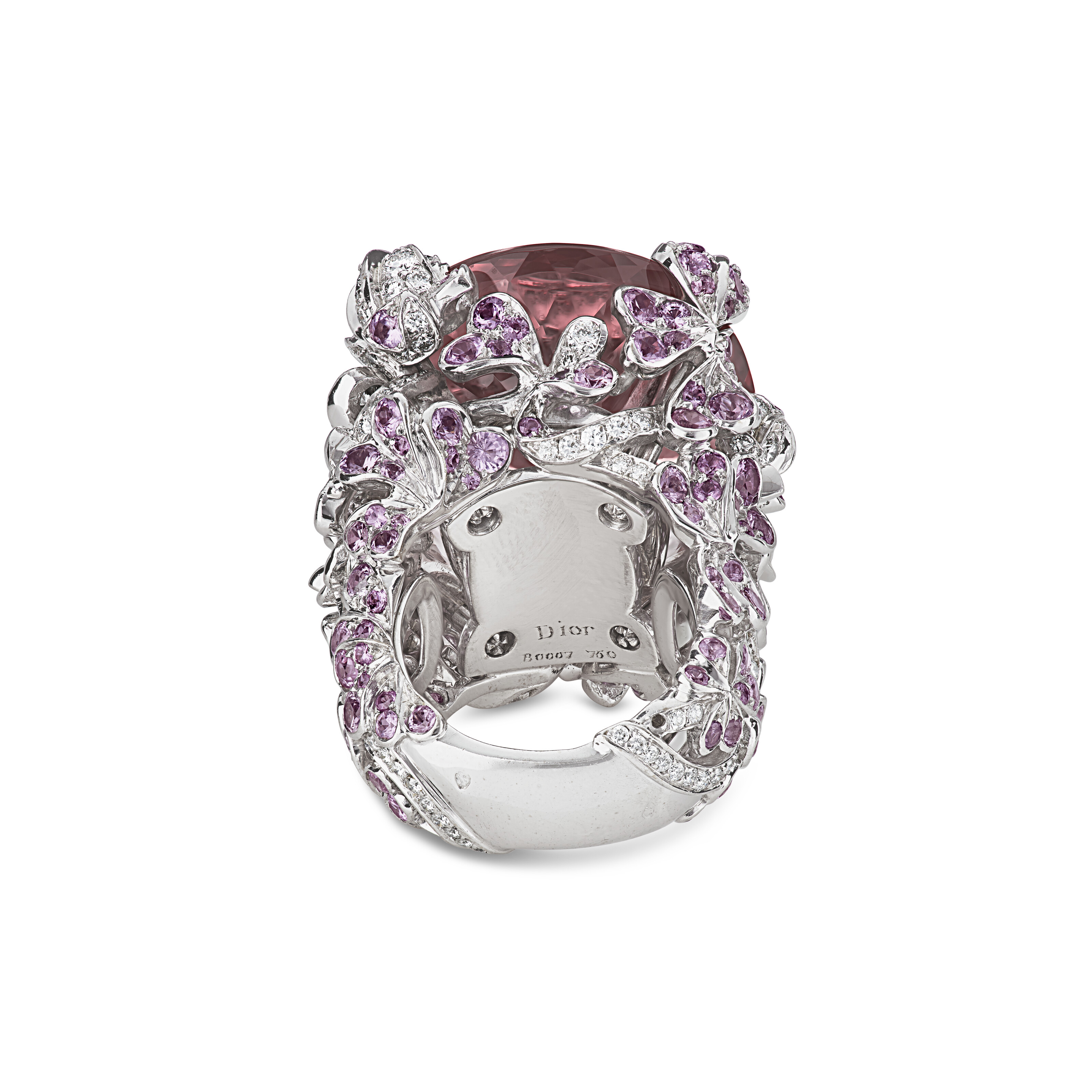 DIOR MORGANITE, COLORED SAPPHIRE AND DIAMOND RING image 4