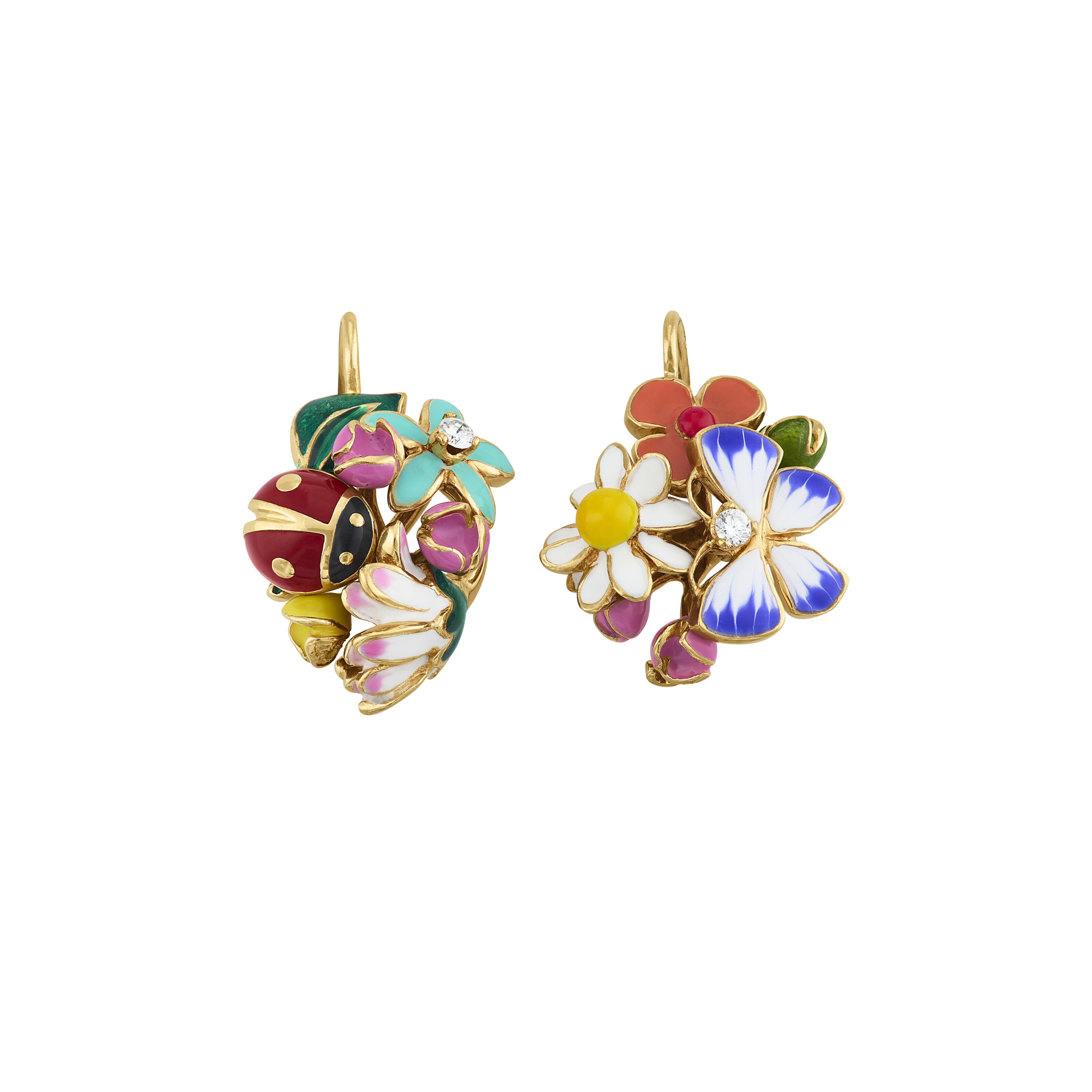 DIOR SUITE OF ENAMEL, DIAMOND AND MULTI-GEM 'DIORETTE' JEWELRY image 5