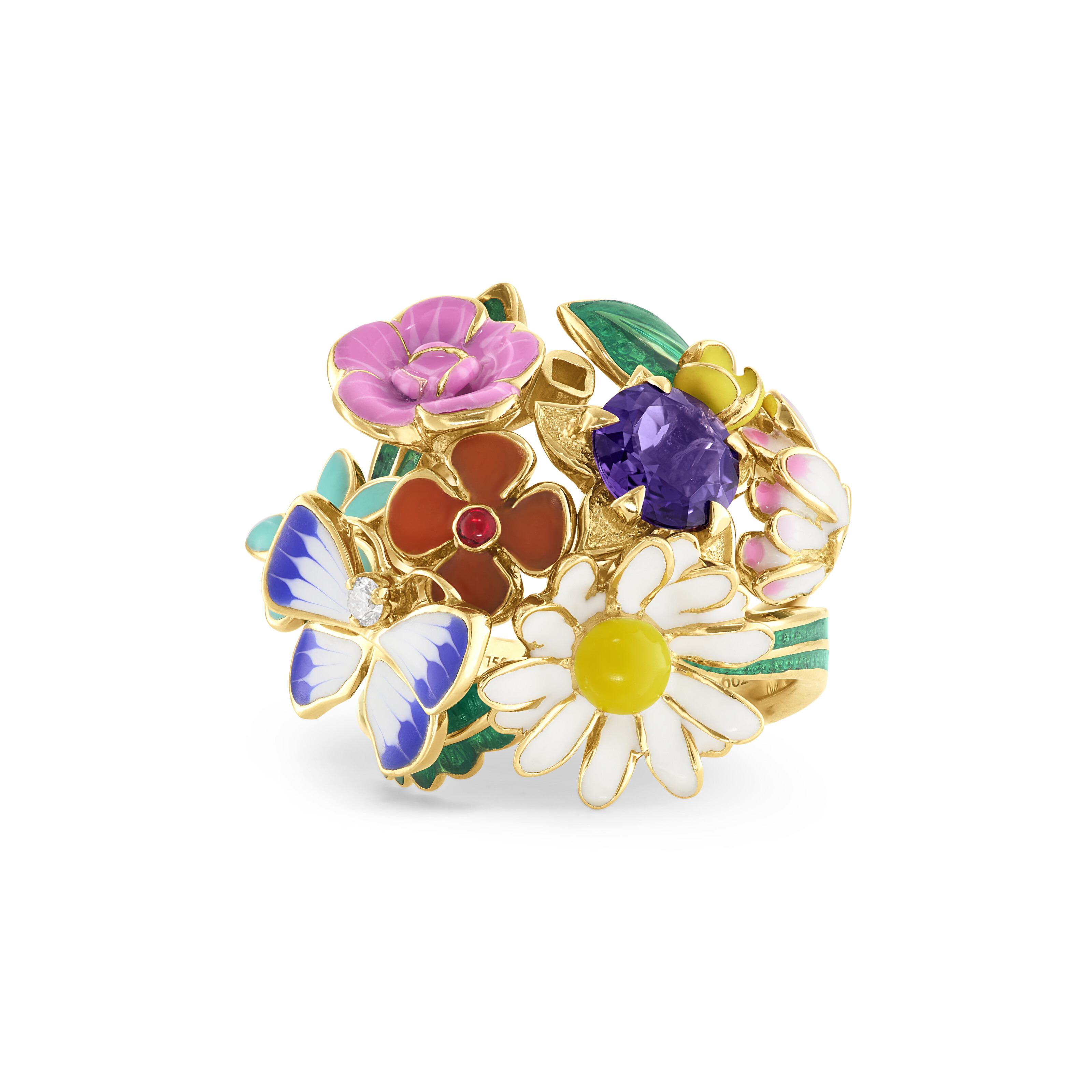 DIOR SUITE OF ENAMEL, DIAMOND AND MULTI-GEM 'DIORETTE' JEWELRY image 8