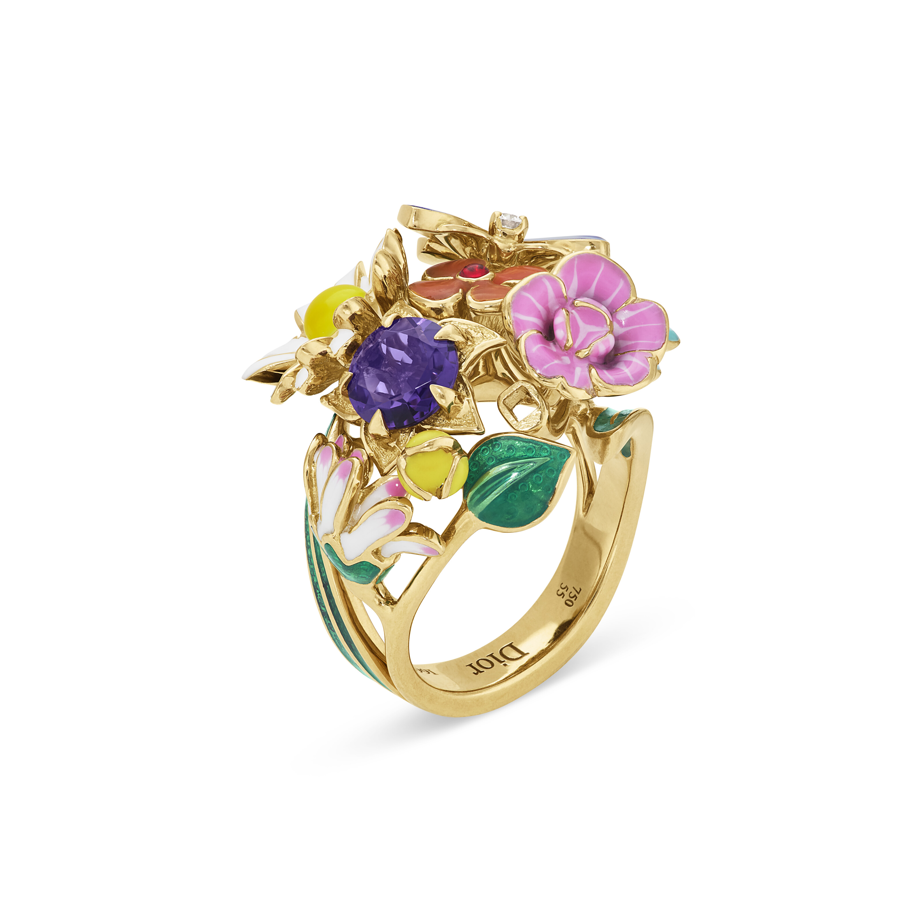 DIOR SUITE OF ENAMEL, DIAMOND AND MULTI-GEM 'DIORETTE' JEWELRY image 7