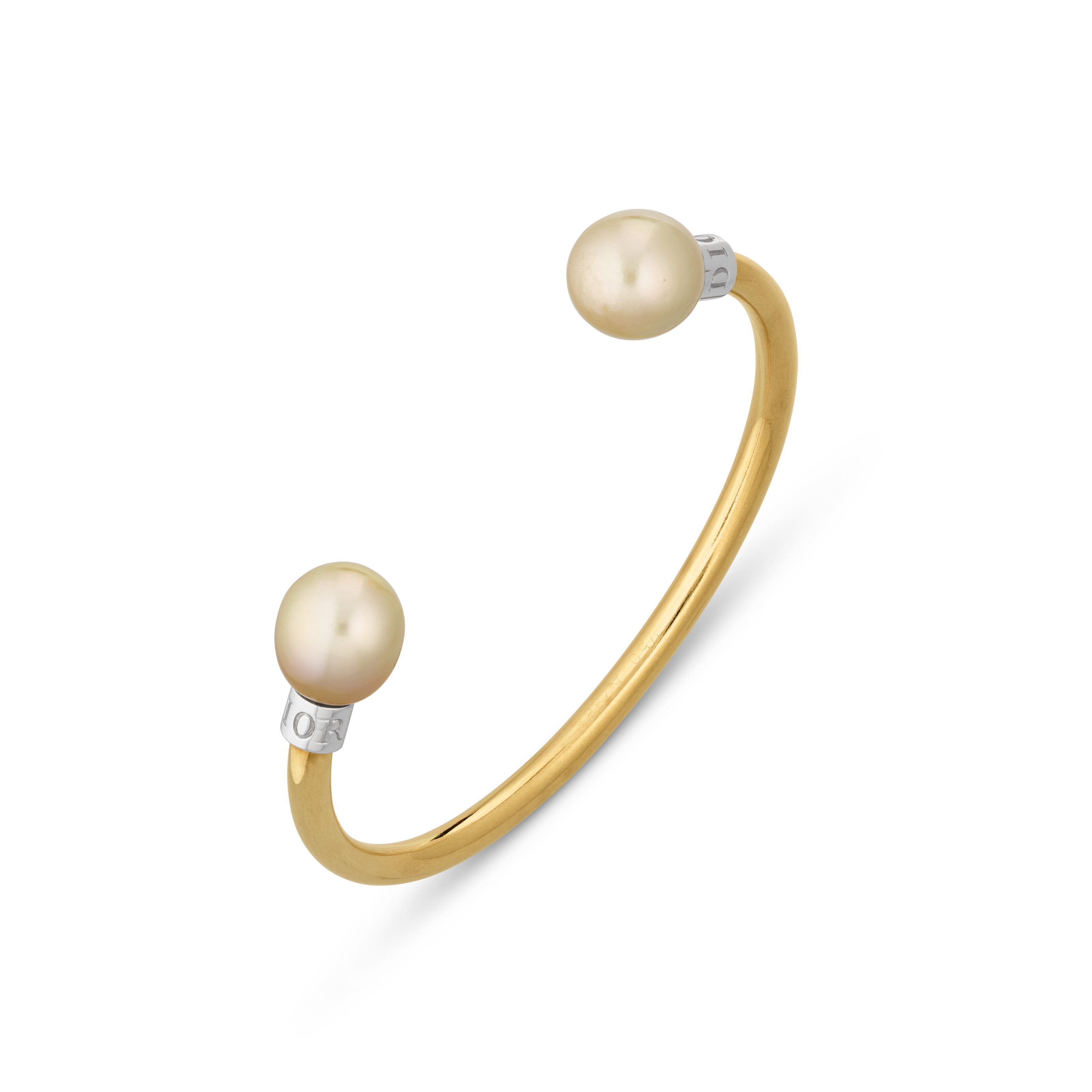 DIOR GROUP OF SIX CULTURED PEARL AND GOLD CUFF BRACELETS image 3