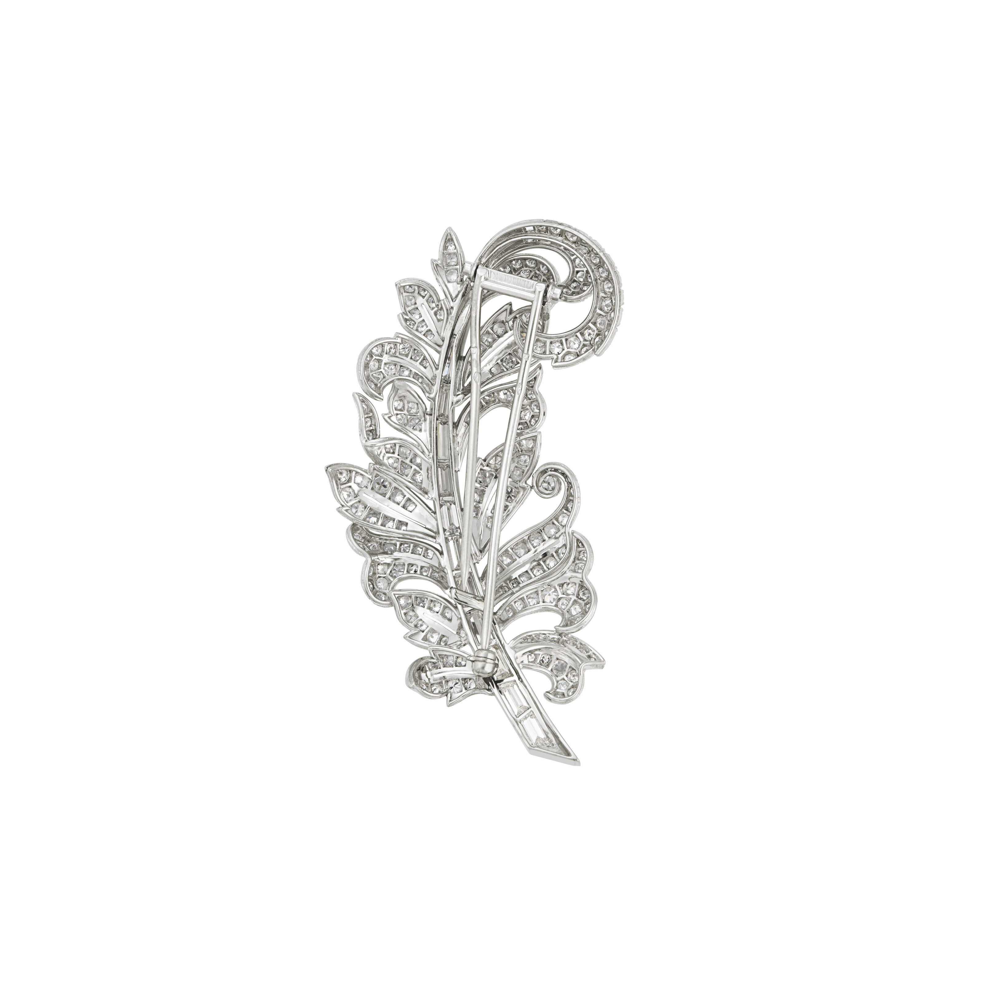 DIAMOND FEATHER BROOCH image 3