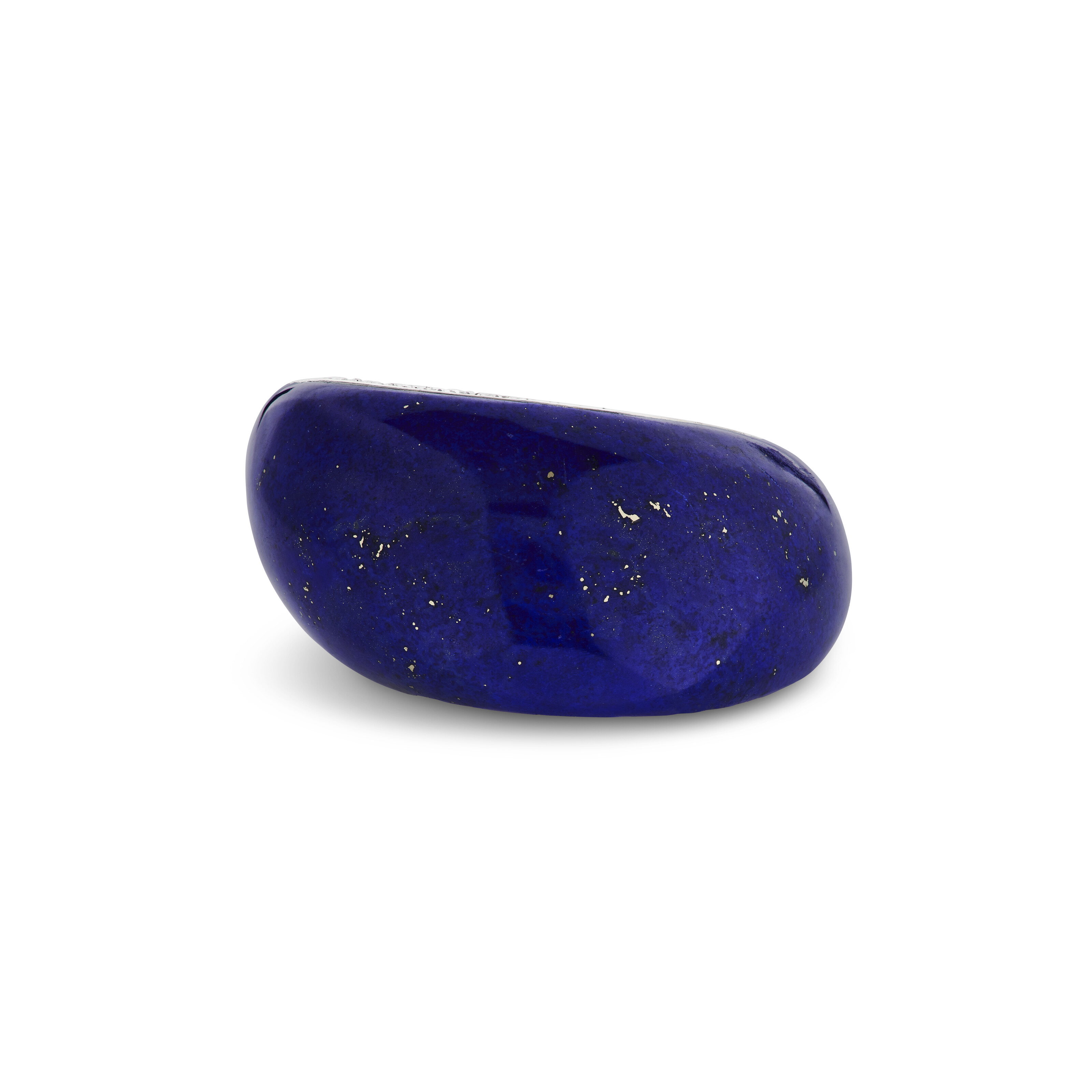 VHERNIER LAPIS LAZULI AND DIAMOND ‘PIROUETTE’ RING image 3