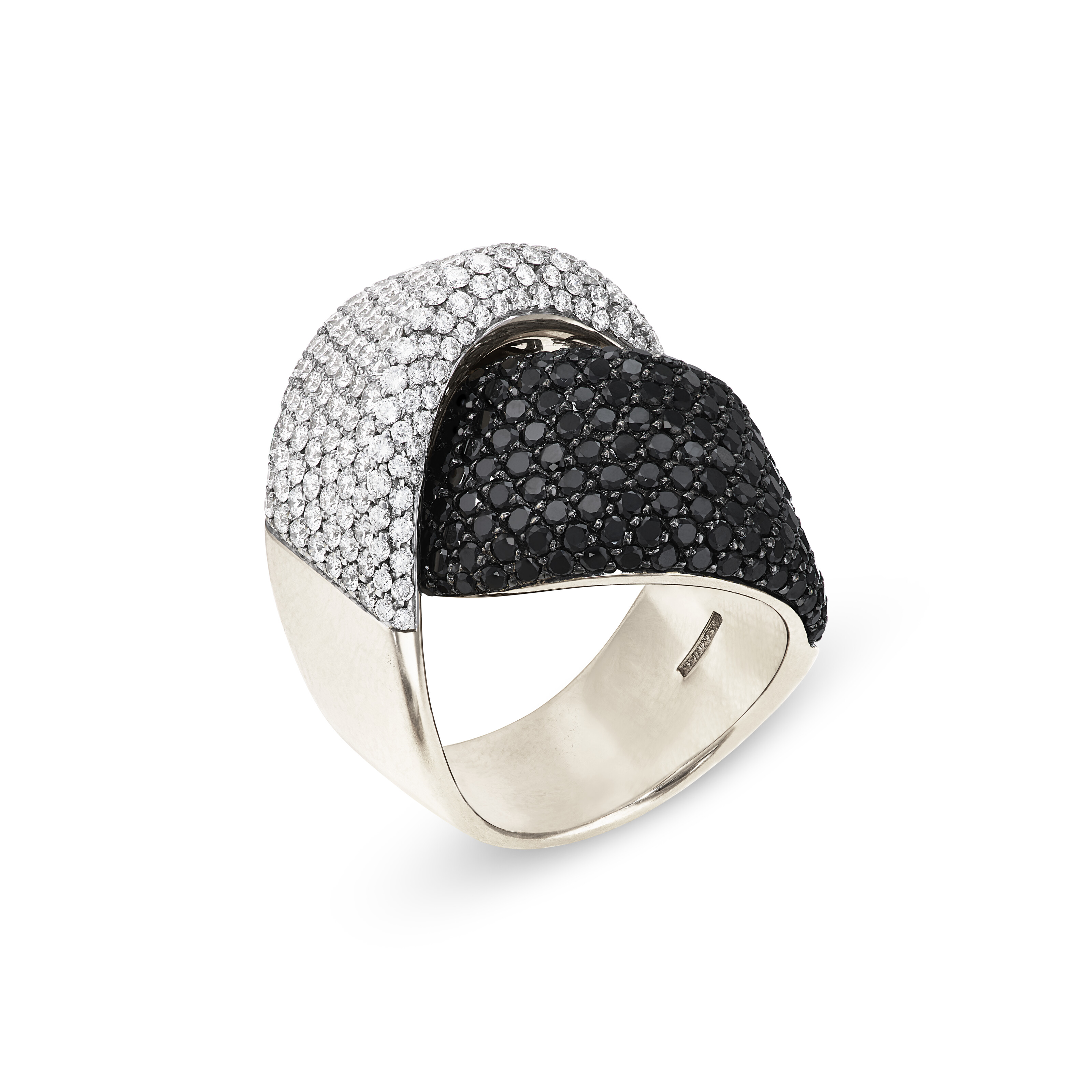 VHERNIER COLORED DIAMOND AND DIAMOND 'VAGUE' EARRINGS AND 'ABBRACCIO' RING image 5