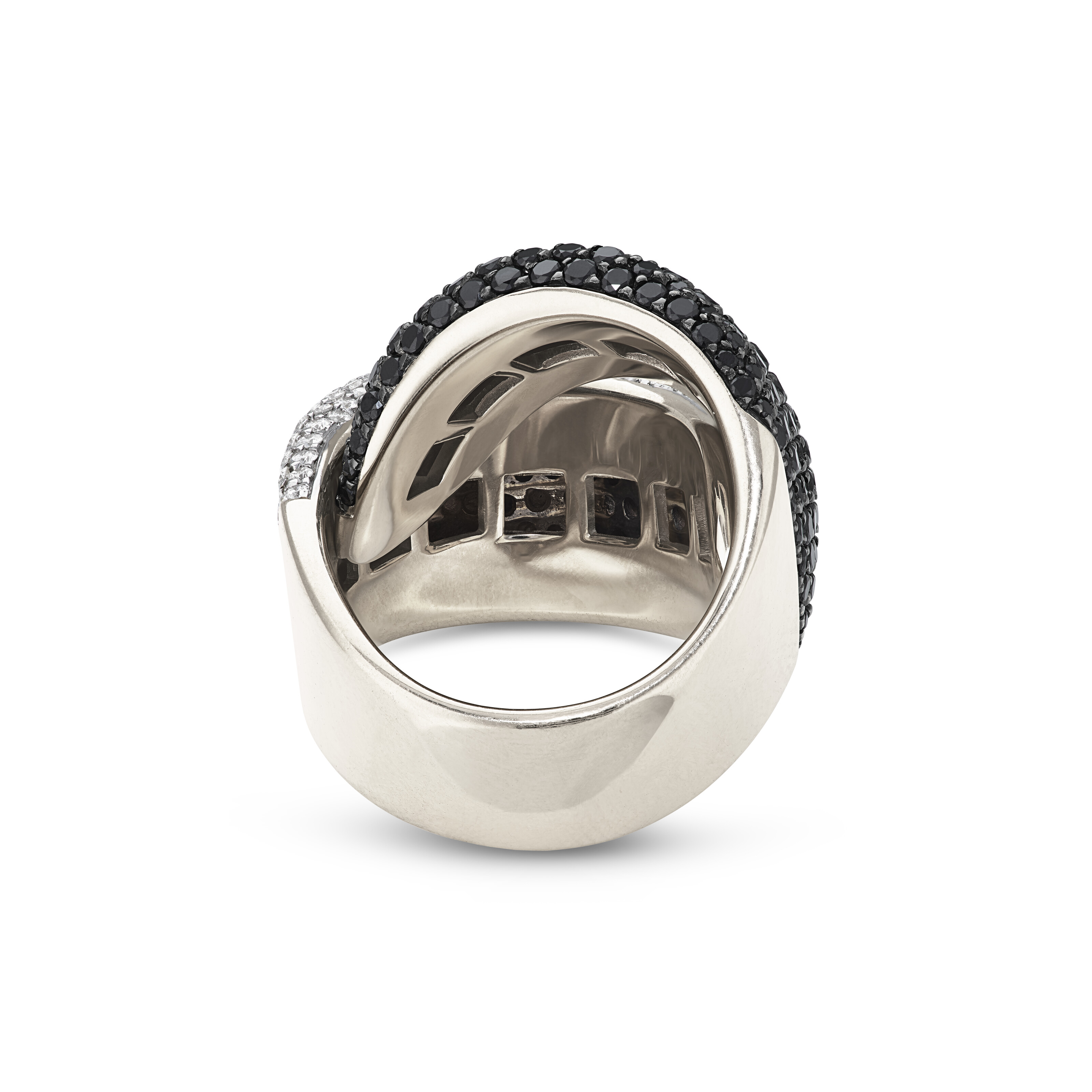 VHERNIER COLORED DIAMOND AND DIAMOND 'VAGUE' EARRINGS AND 'ABBRACCIO' RING image 7