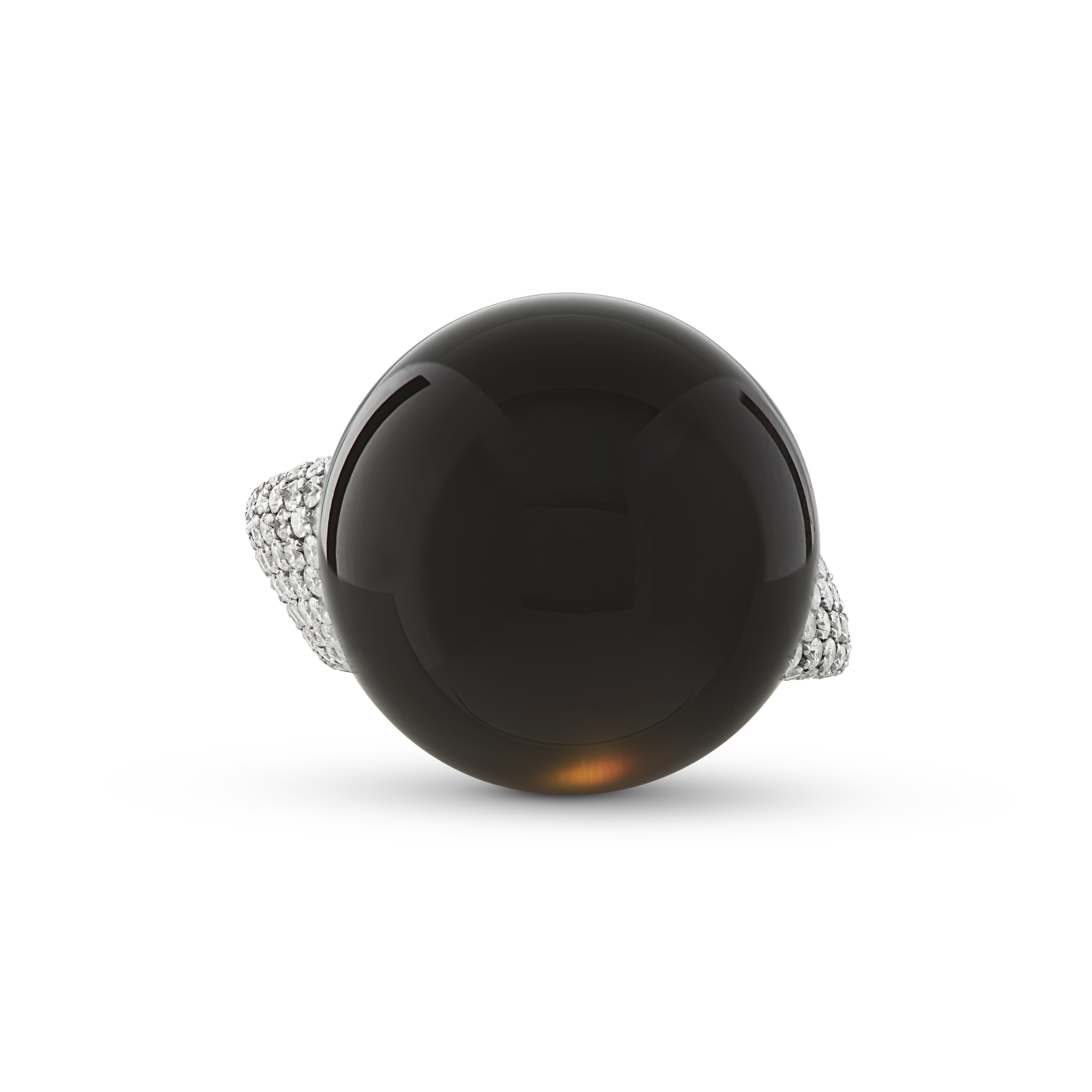 VHERNIER SMOKY QUARTZ AND DIAMOND ‘RE SOLE’ RING image 3