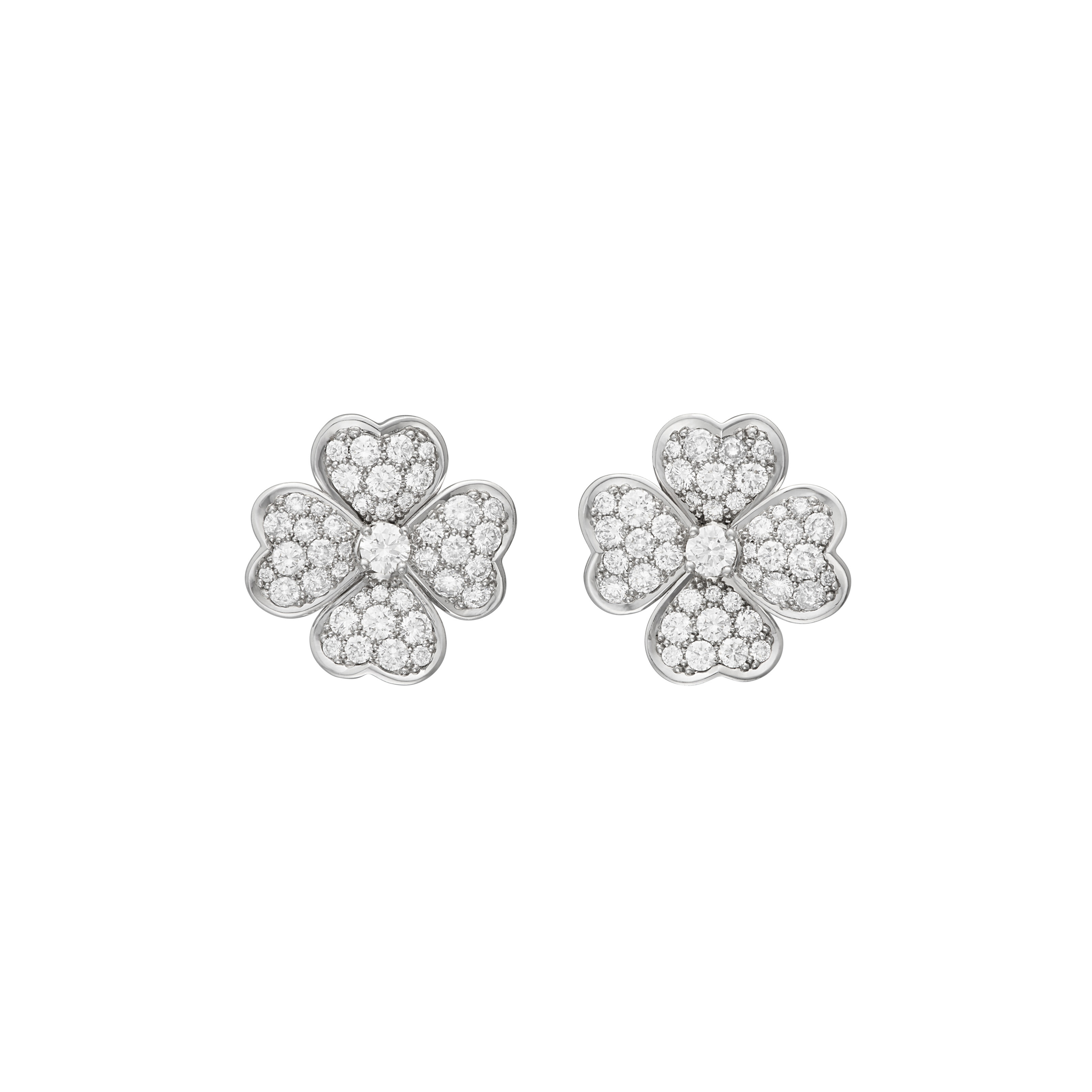 VAN CLEEF & ARPELS DIAMOND 'COSMOS' EARRINGS