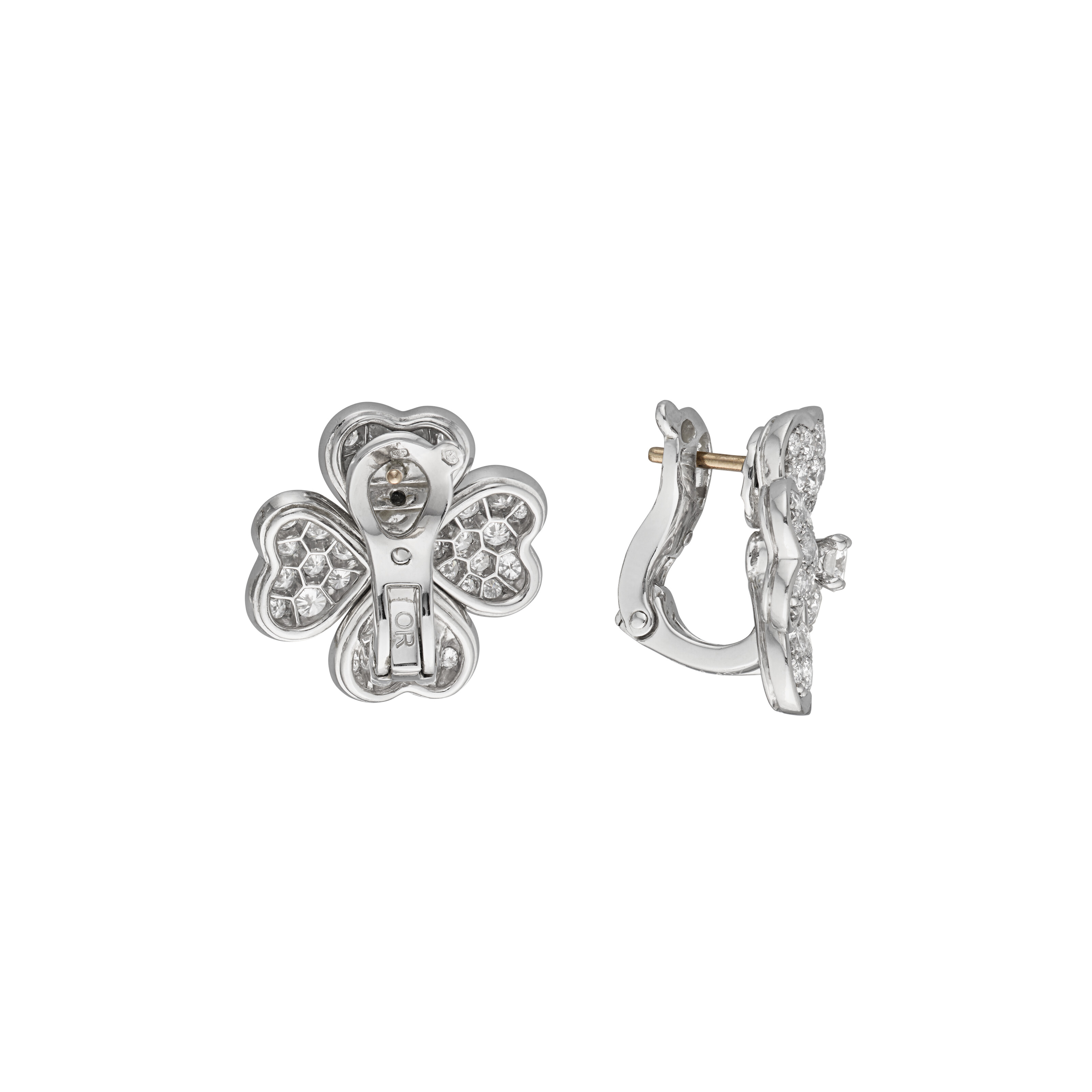 VAN CLEEF & ARPELS DIAMOND 'COSMOS' EARRINGS image 3