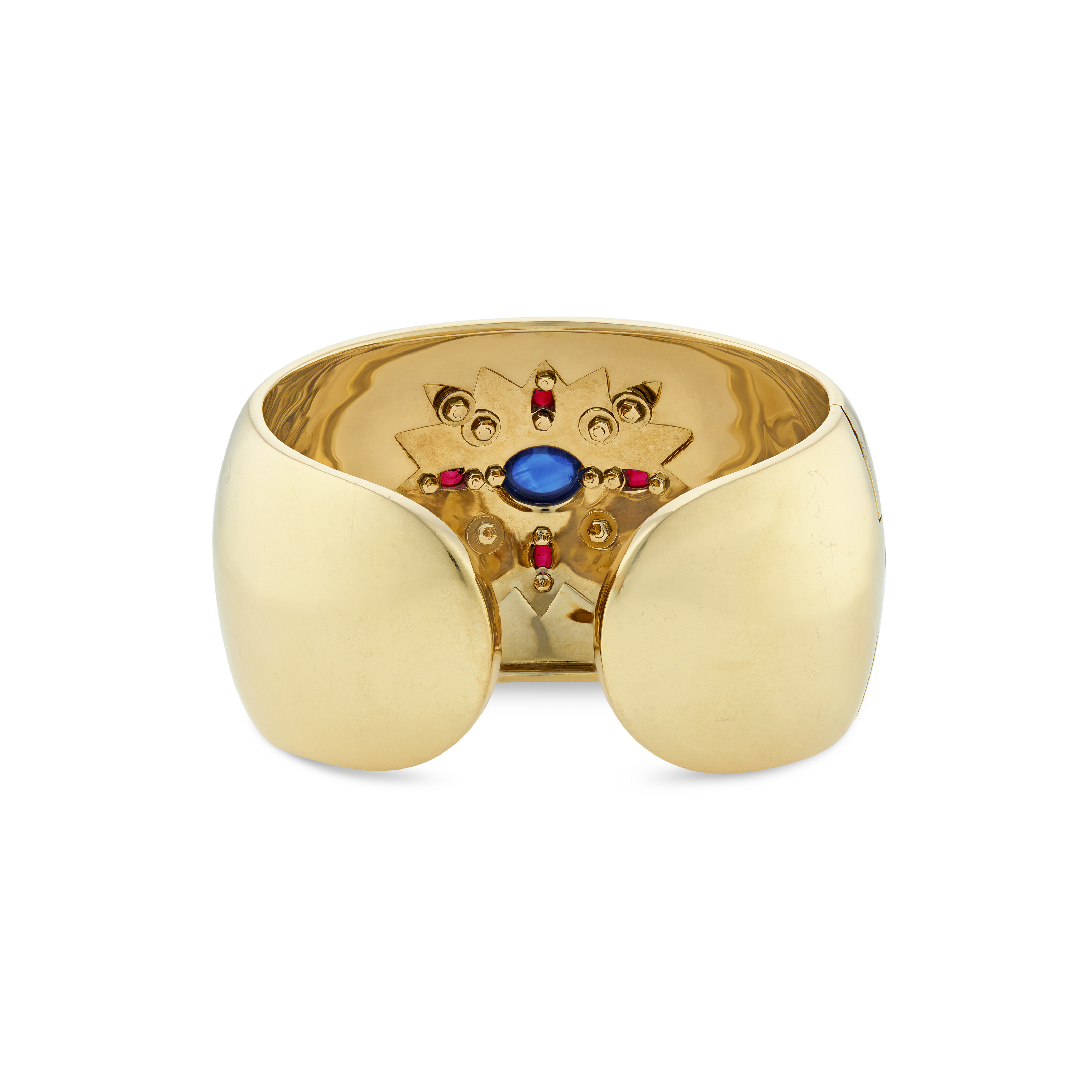 VERDURA ENAMEL, MULTI-GEM AND DIAMOND CUFF BRACELET image 3