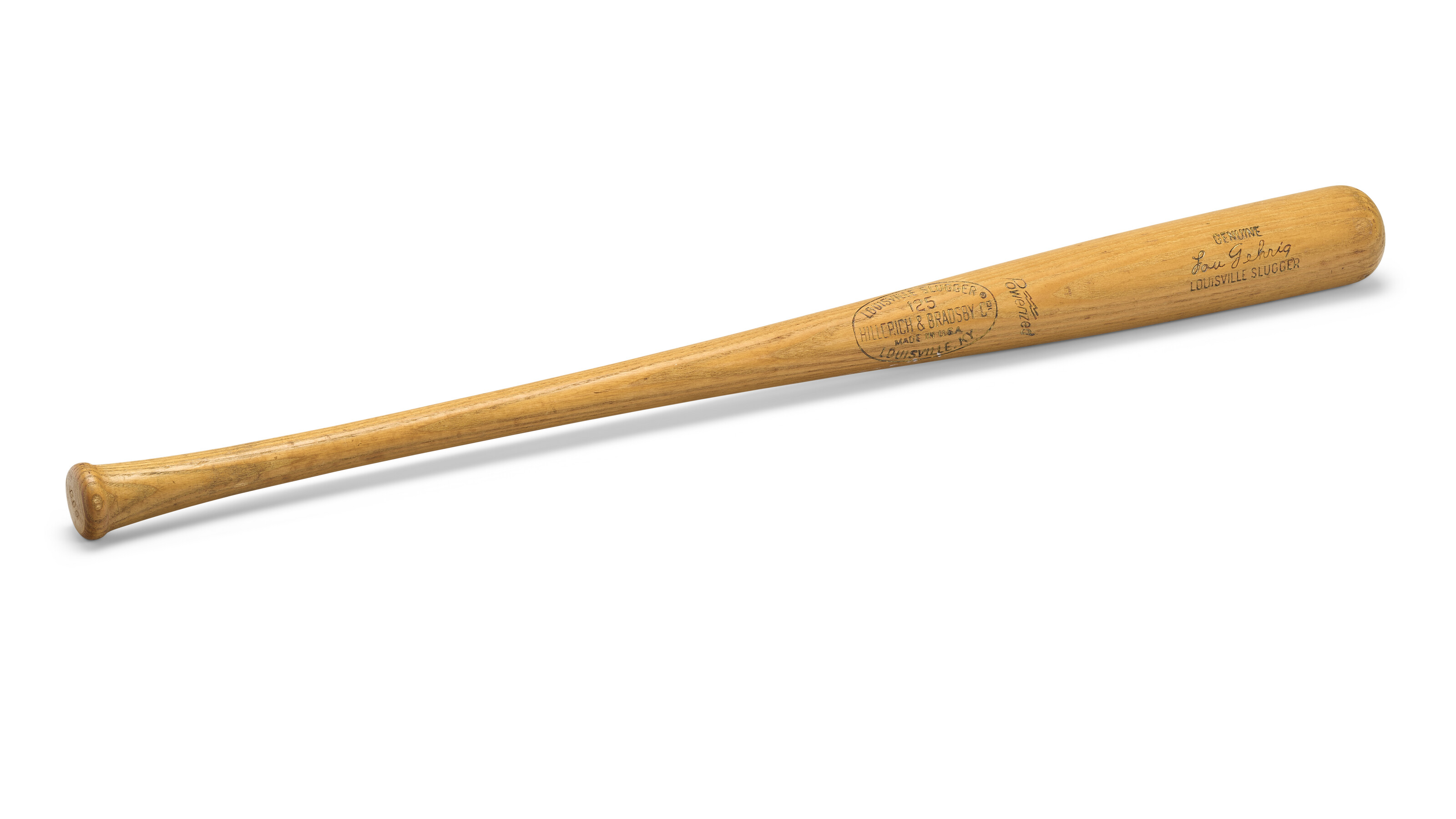 LOU GEHRIG MODEL LOUISVILLE SLUGGER BASEBALL BAT, CIRCA 1960'S
